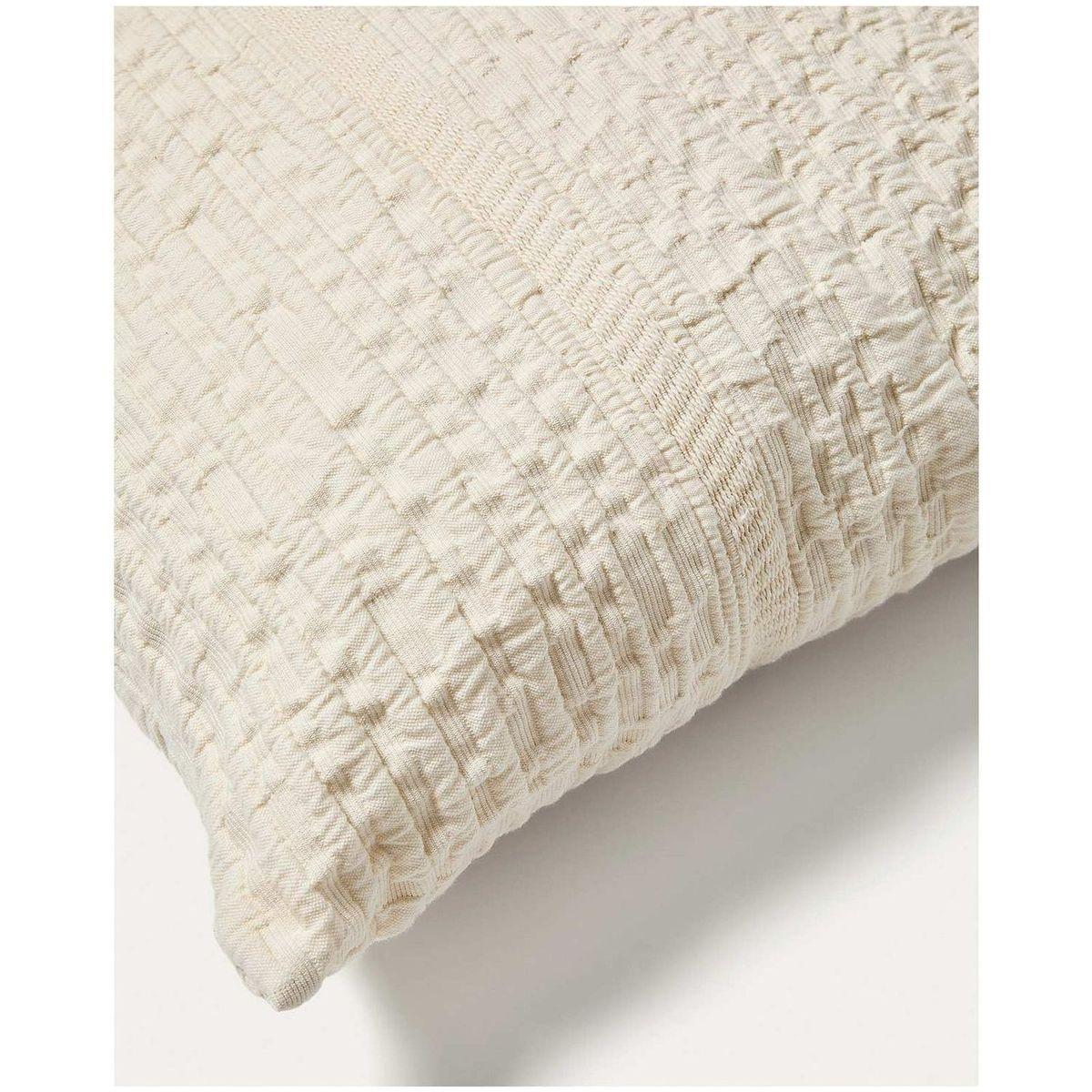 Set Raylo mit 2 Kissenbezügen 100% Baumwolle mit Struktur und Streifen 50x50