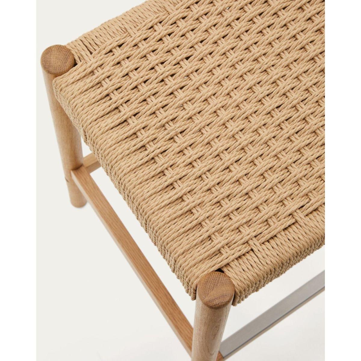Holzhocker Barhocker Yalia Eichenholz massiv natur 100% FSC