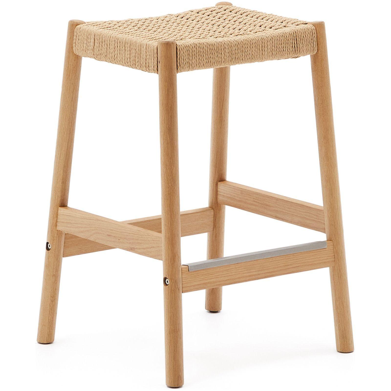 Holzhocker Barhocker Yalia Eichenholz massiv natur 100% FSC