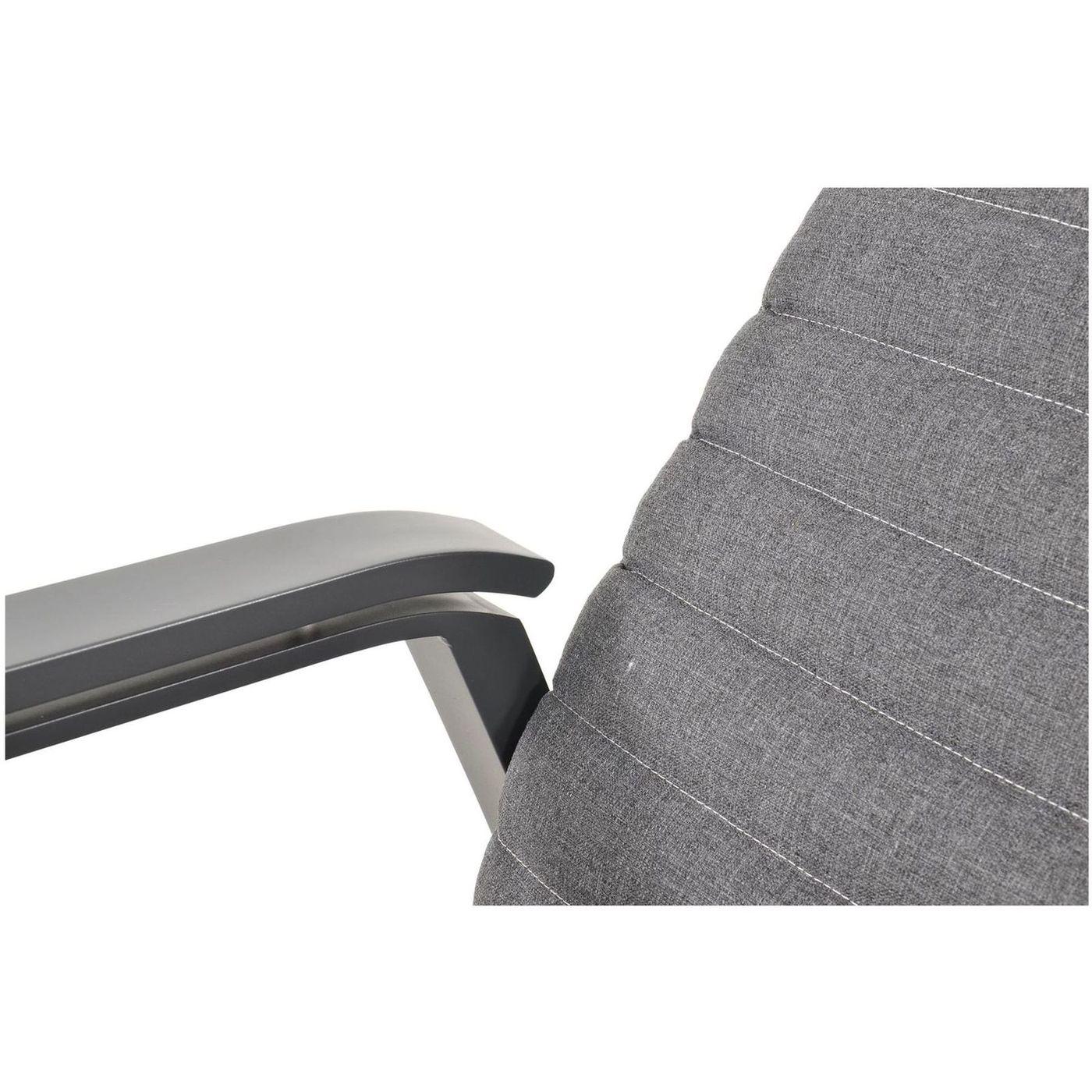 Garten Loungestuhl verstellbar Anni Aluminium grau (mit Funktion)