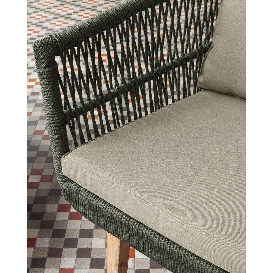 Gartenlounge Set Pestoni Akazienholz Seil (3-teilig)
