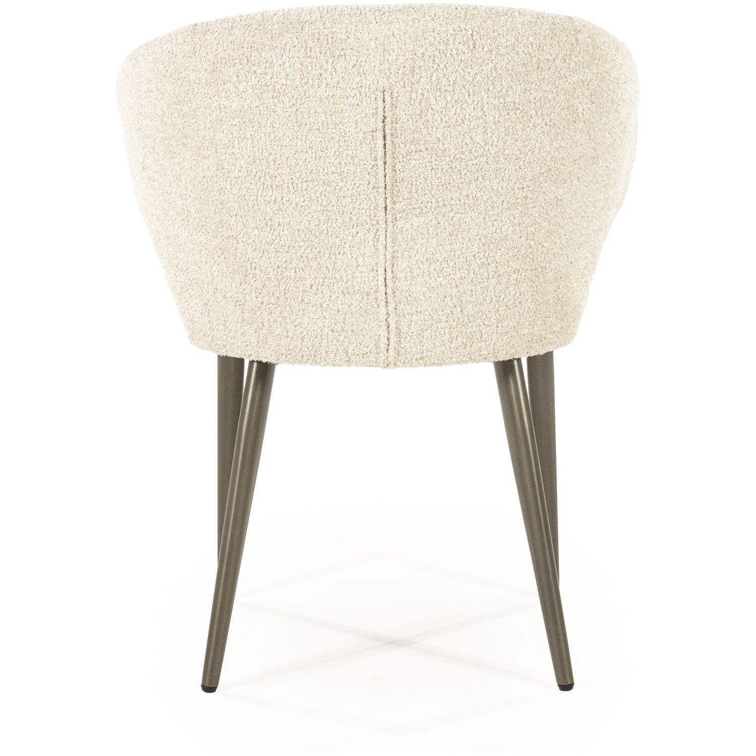 Armlehnstuhl Plaza Bouclé Stoff beige