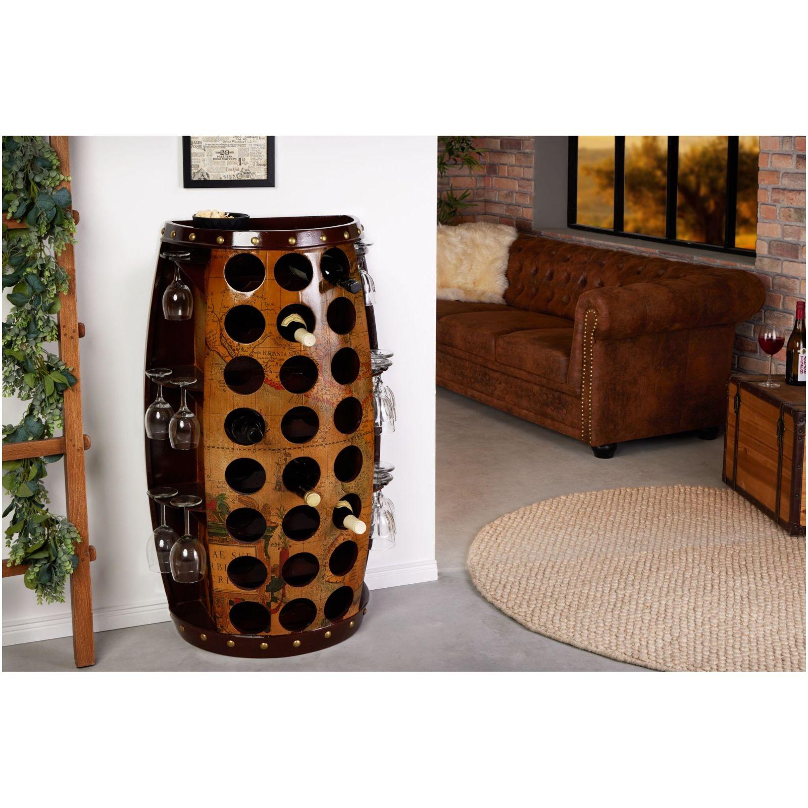 Weinfass Captain Jack 95cm mit Ablage