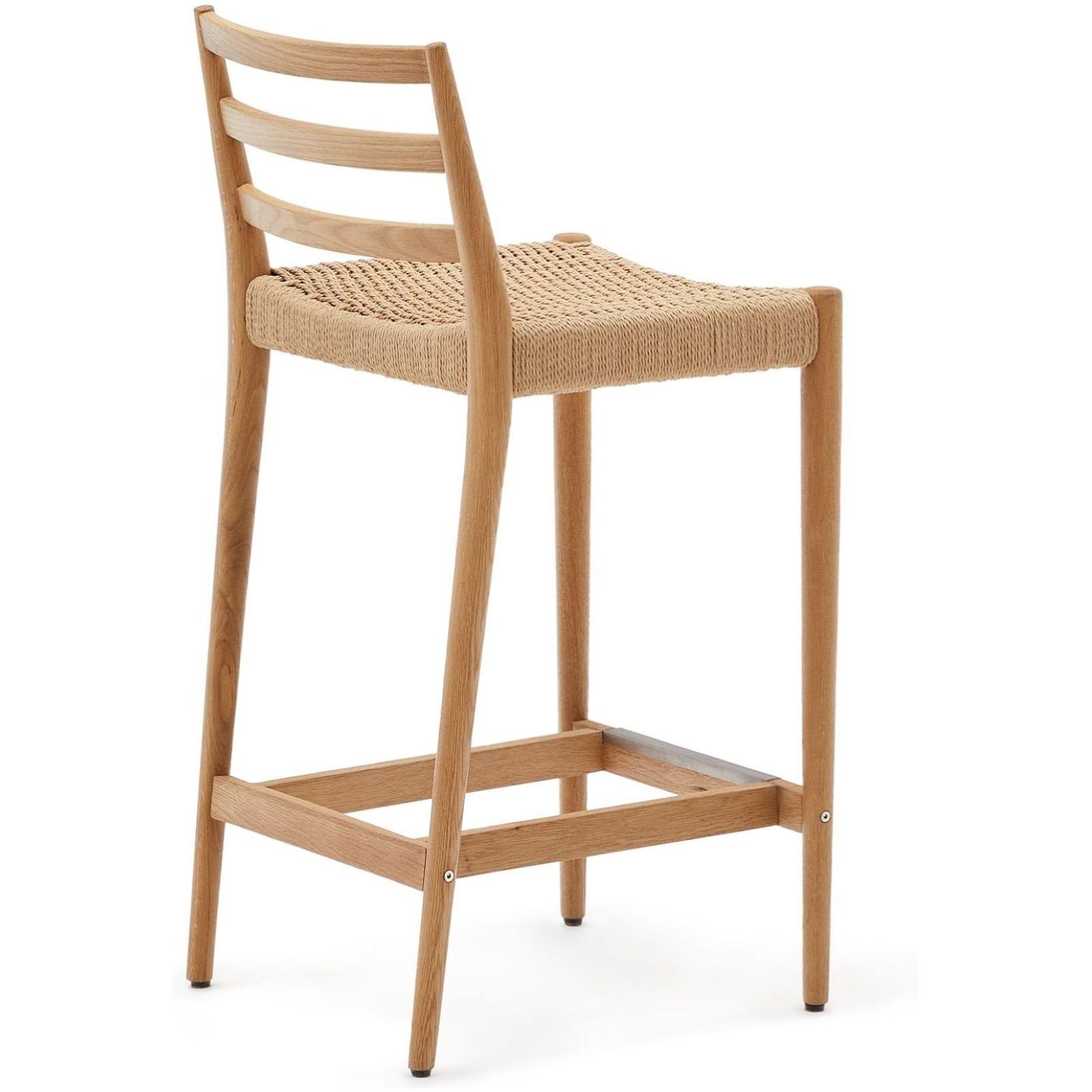 Barhocker Analy Eichenholz massiv natur Sitzhöhe 70 100% FSC