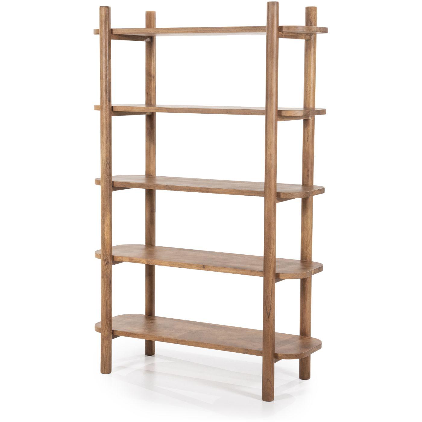 Bücherregal Miani Akazienholz braun 110x170