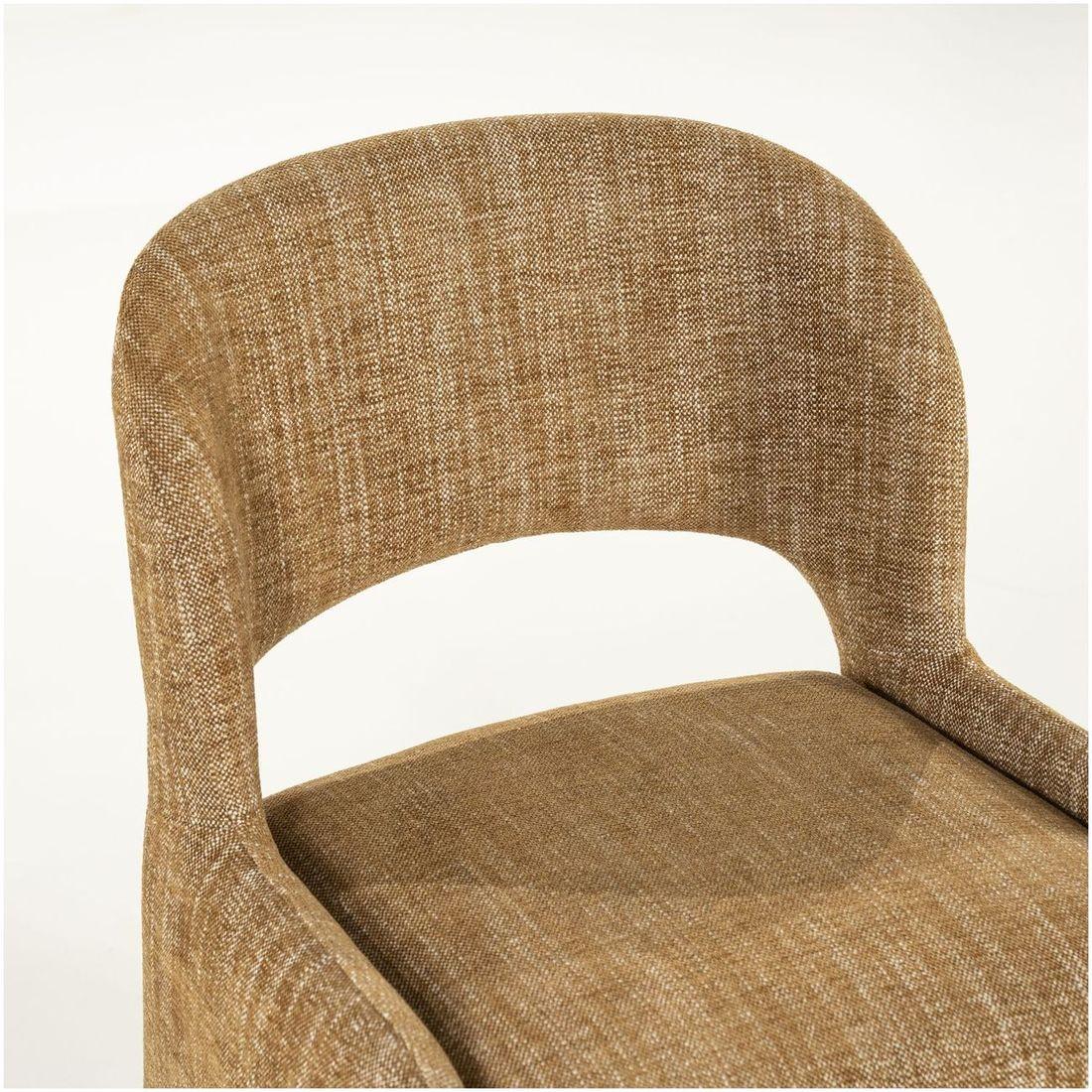 Design Polsterstuhl Serene Stoff mustard gelb