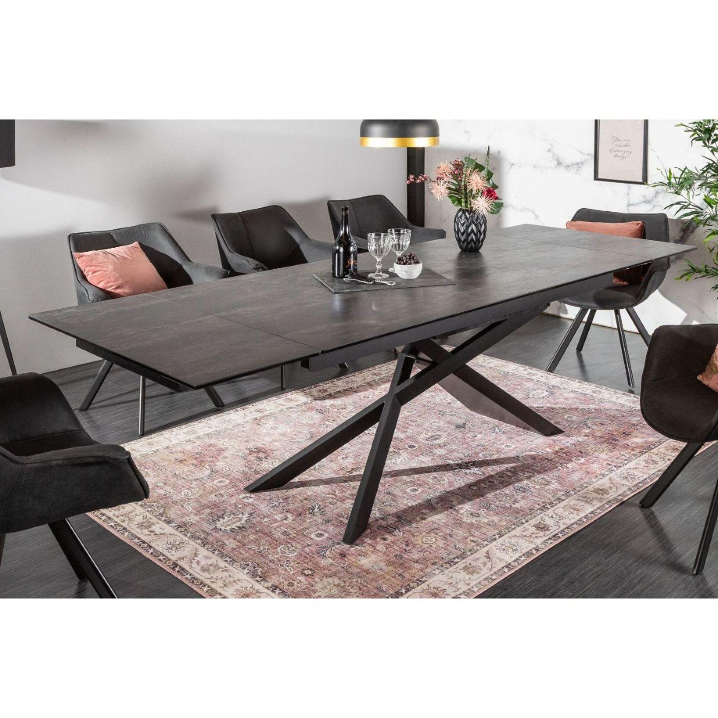 Ausziehtisch Italia4 180-220-260 Keramik Lava-Optik