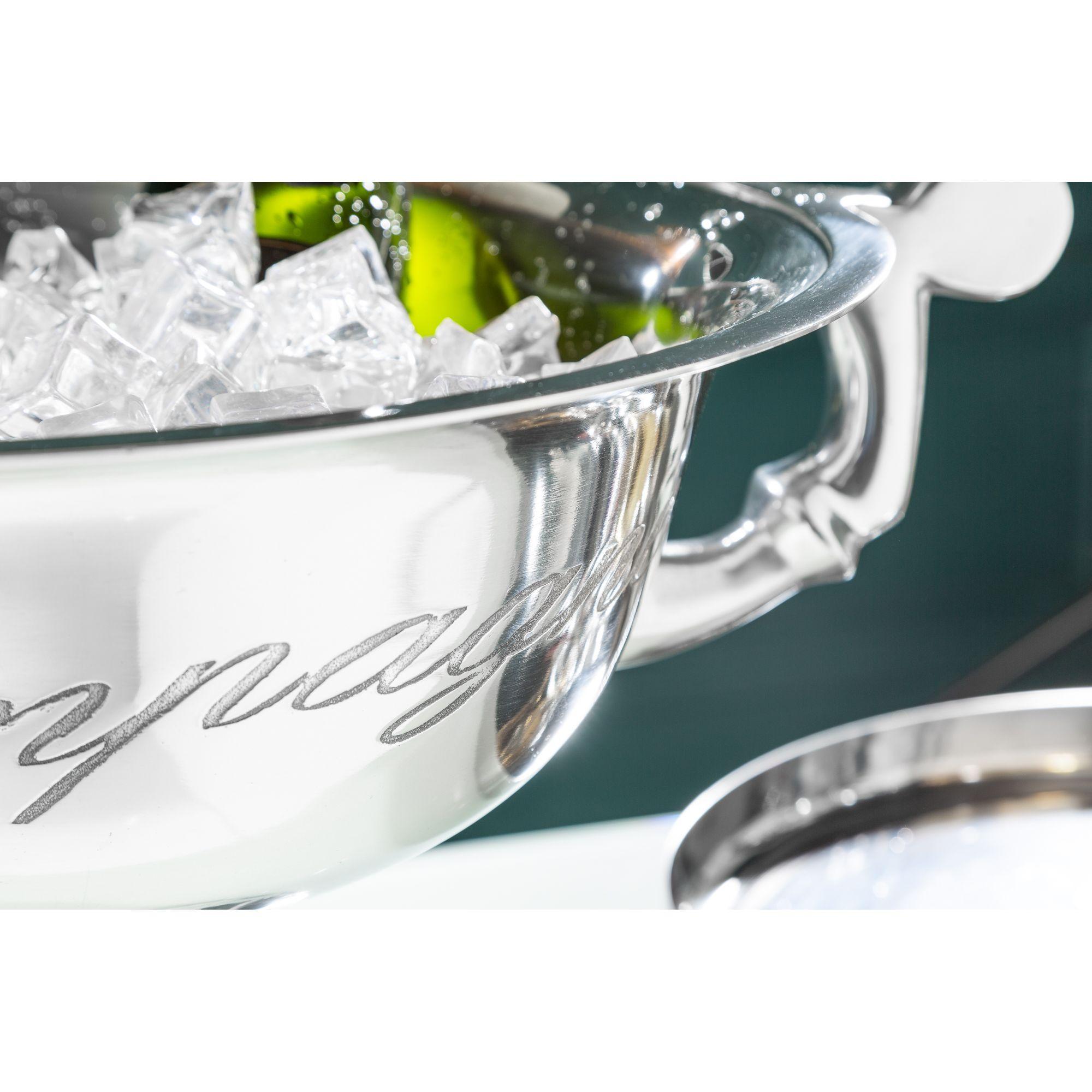 Champagner-Kühler Weinkühler Champagne 65cm Aluminium silber