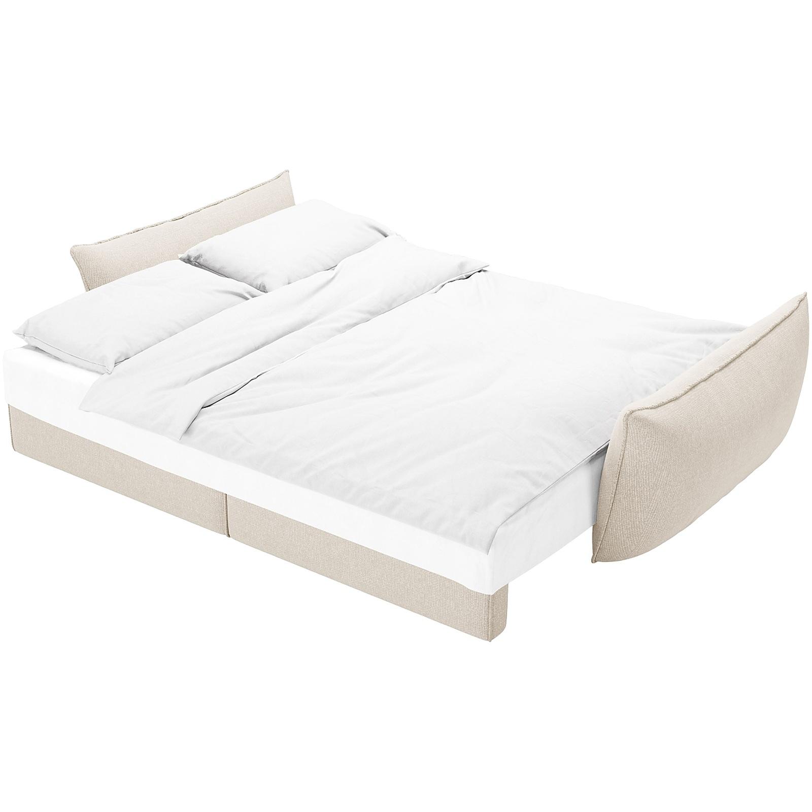 Bettsofa Kaelle - Grösse: 244x97x91 - Bezug: Chenille (Haga), Light Beige