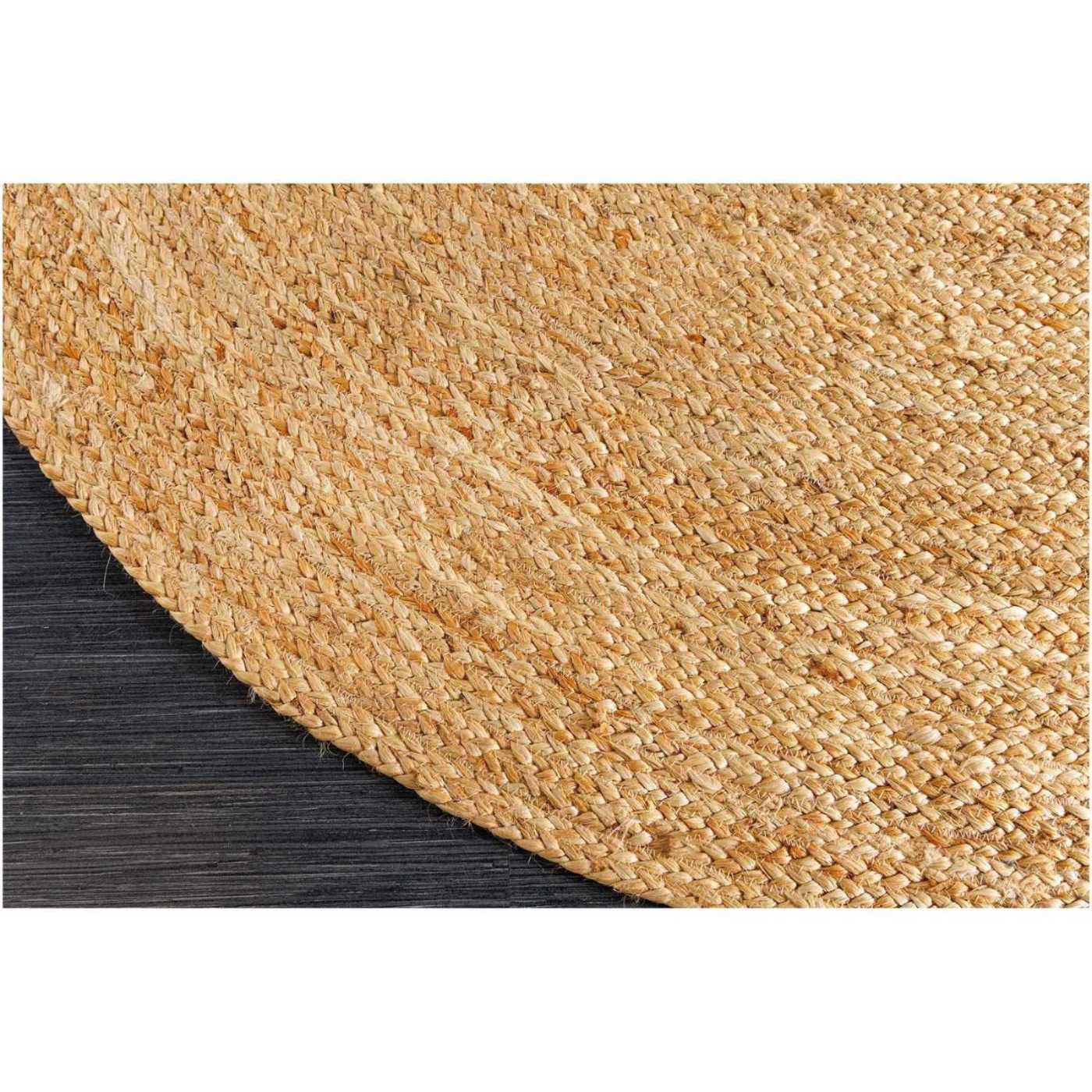 Teppich oval Jute natur 160x230