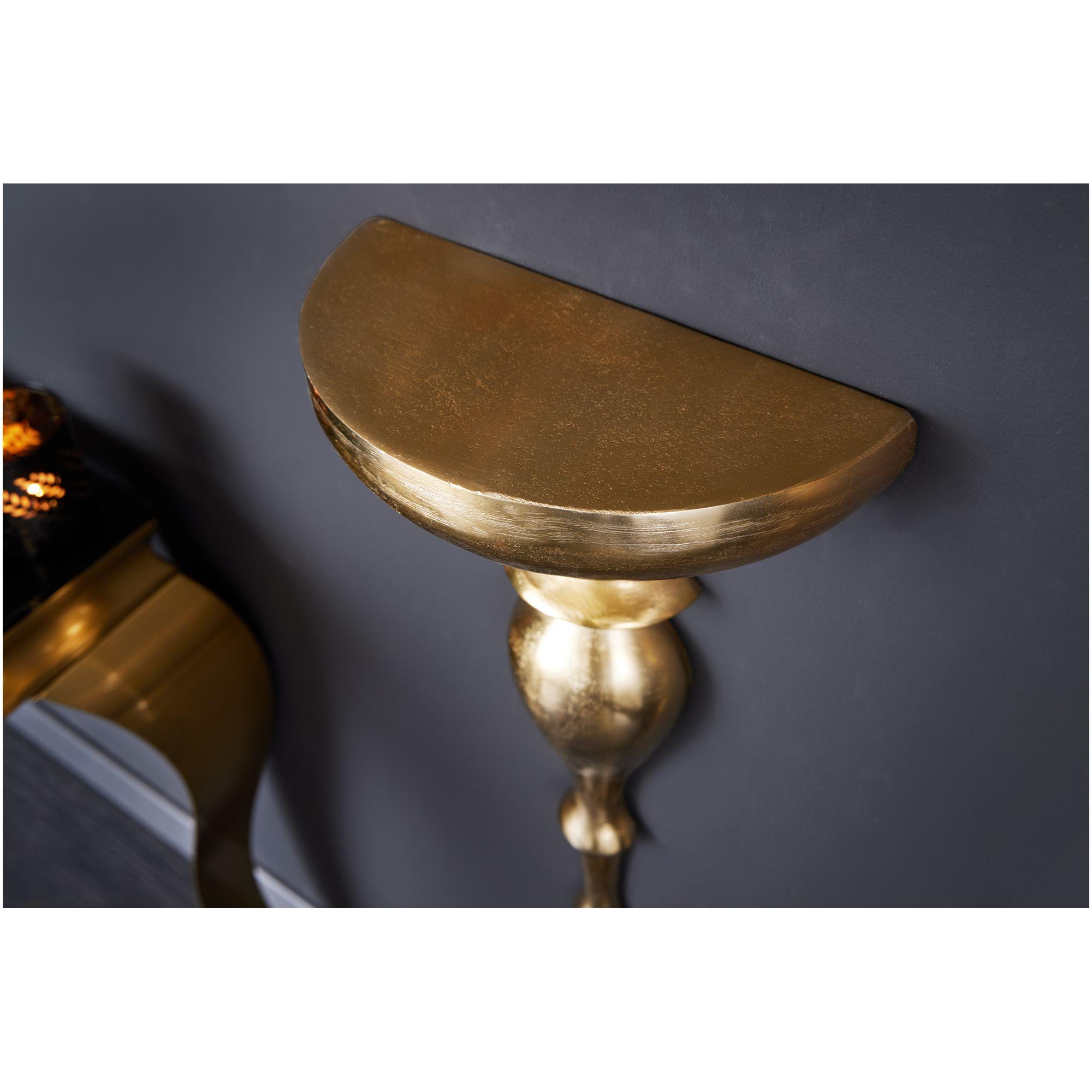 Wandkonsole Prestige Aluminium gold 80cm
