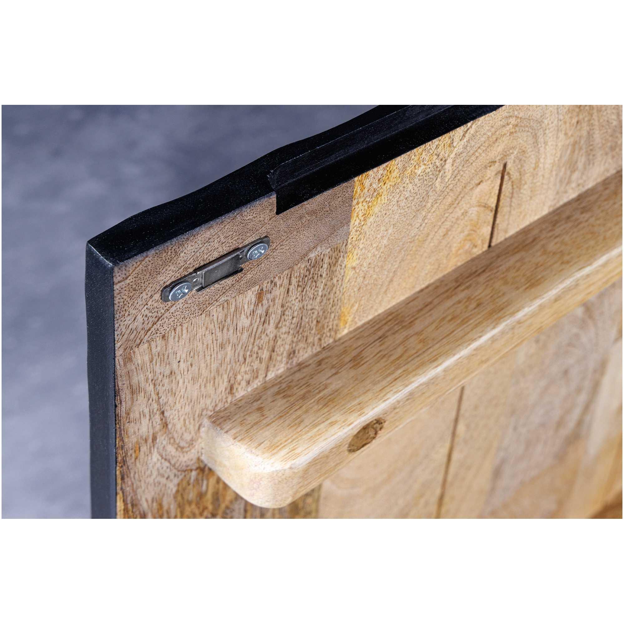 TV Wandmöbel Hängeschrank Vintage Baraya 200 schwarz Mango