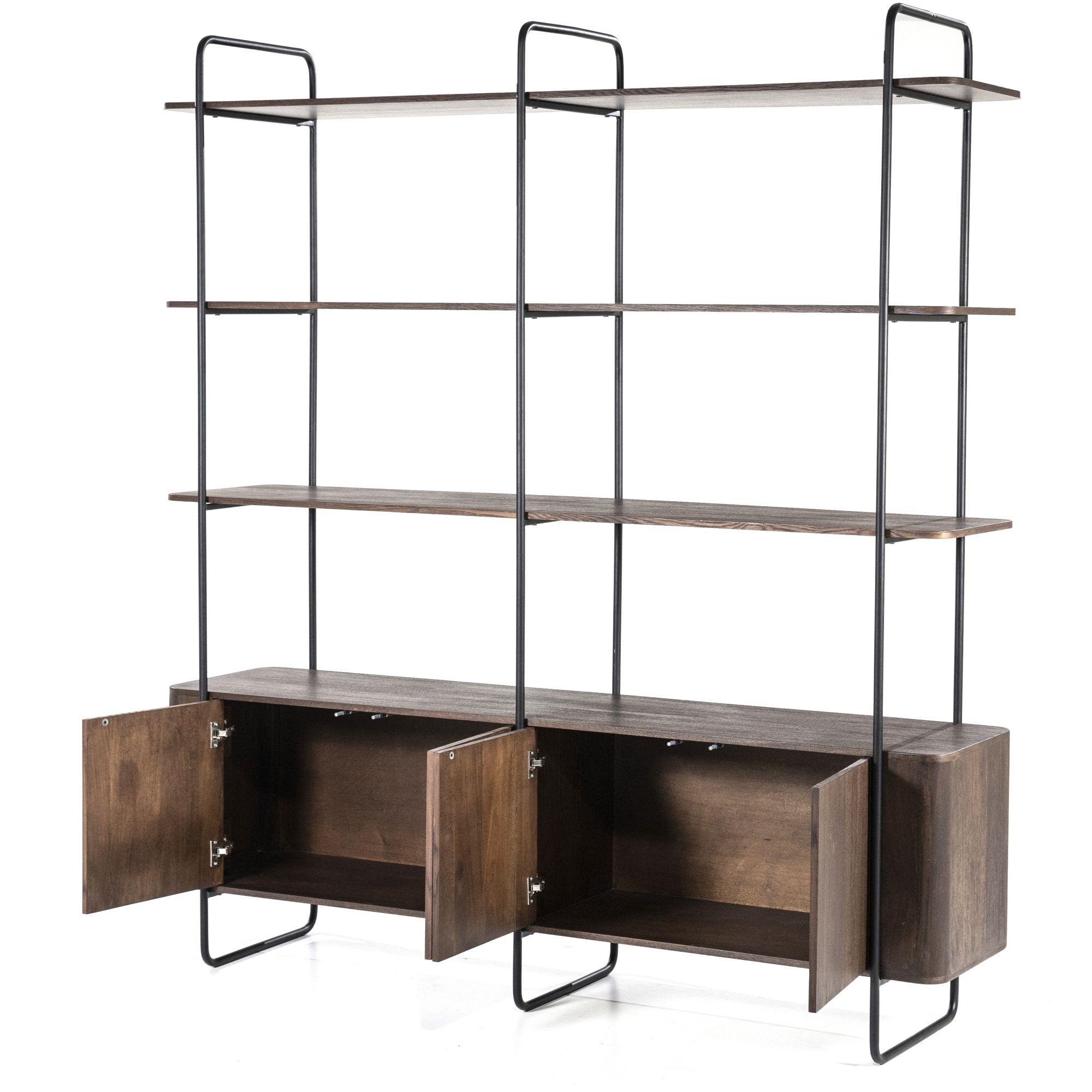 Bücherregal Charles Mangoholz braun 190x210
