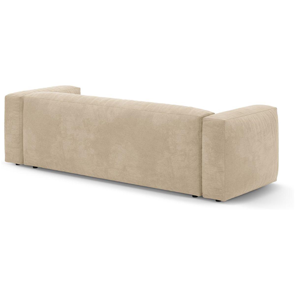 Bettsofa Martina - Grösse: 264x106x75 - Bezug: Velvet (Vogue), Light Beige