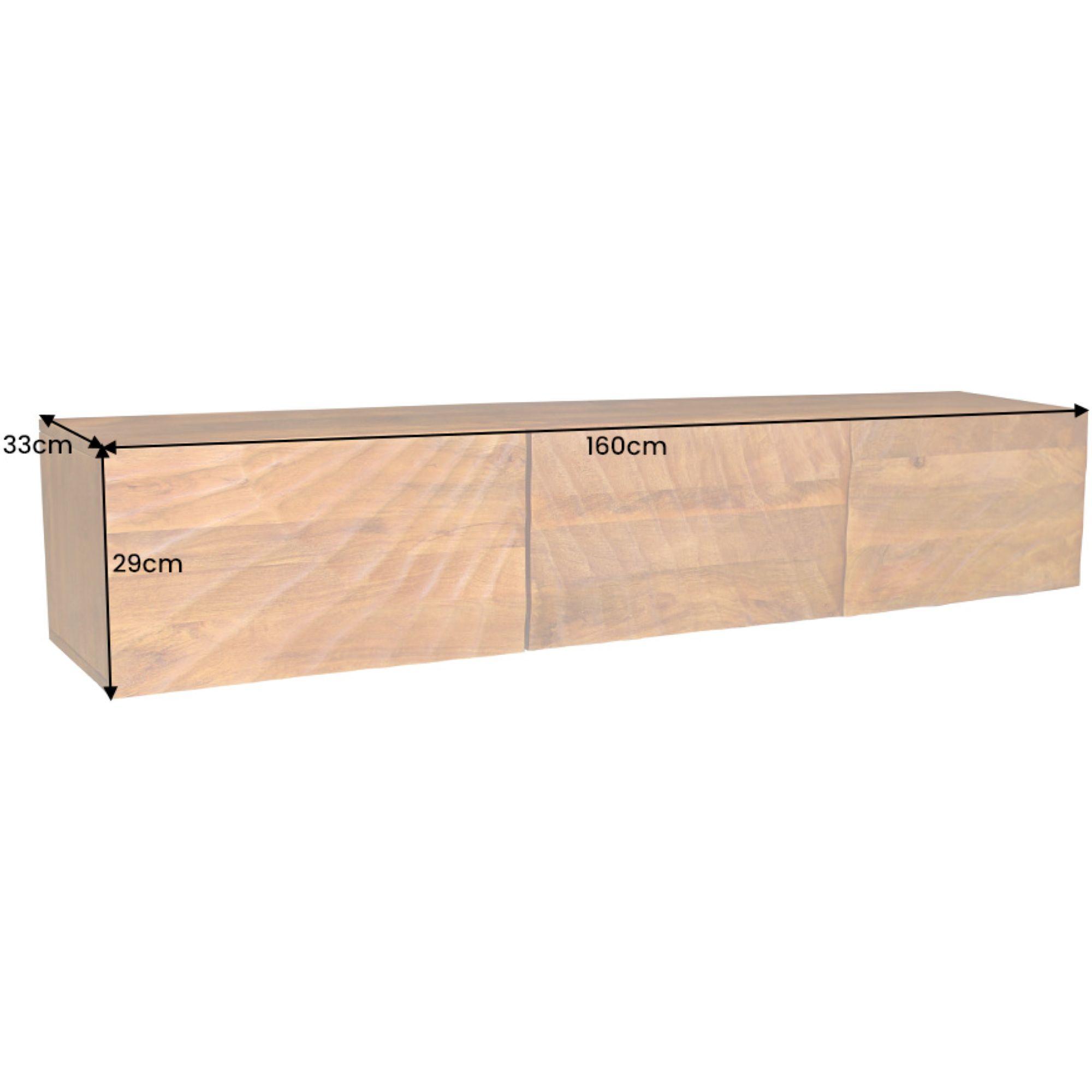 TV Wandmöbel Hängeschrank Vintage Baraya 160 braun Mango