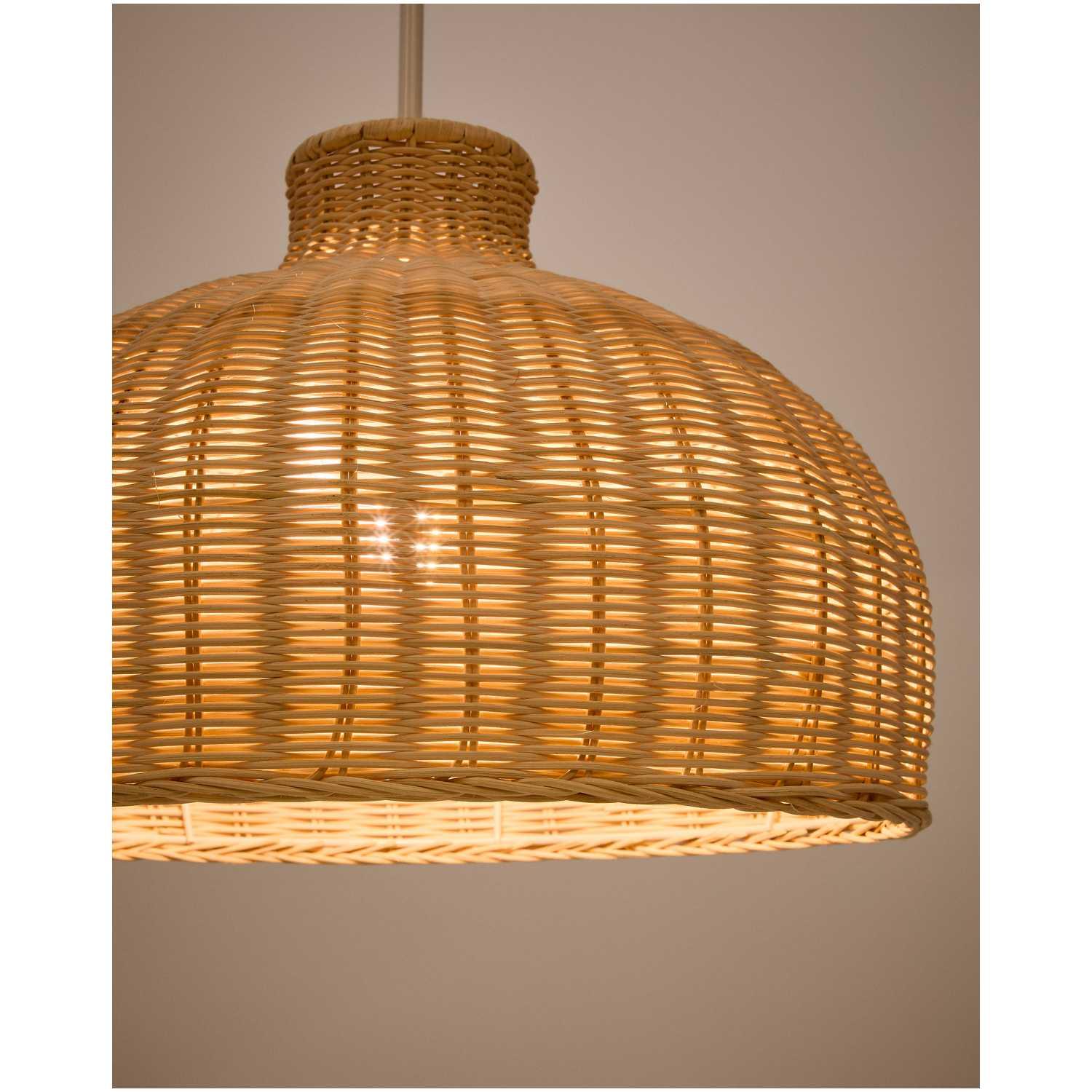 Lampenschirm Ennia aus Rattan mit hellem Finish 38x38