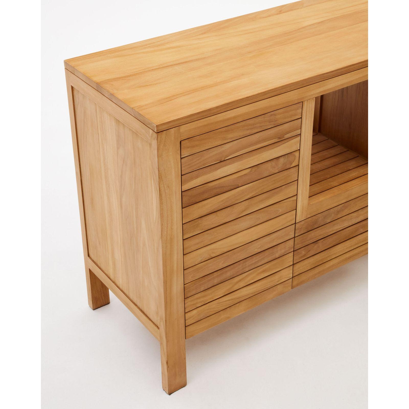 Badezimmermöbel Unterschrank Neria Teakholz massiv Natur 120x45