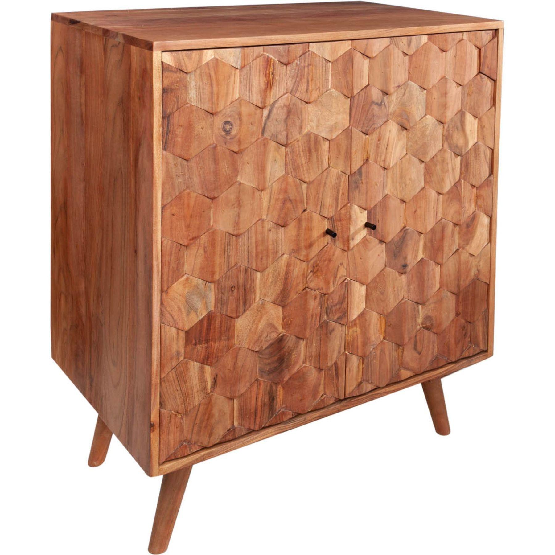 Barschrank Beehive II 76cm Akazie
