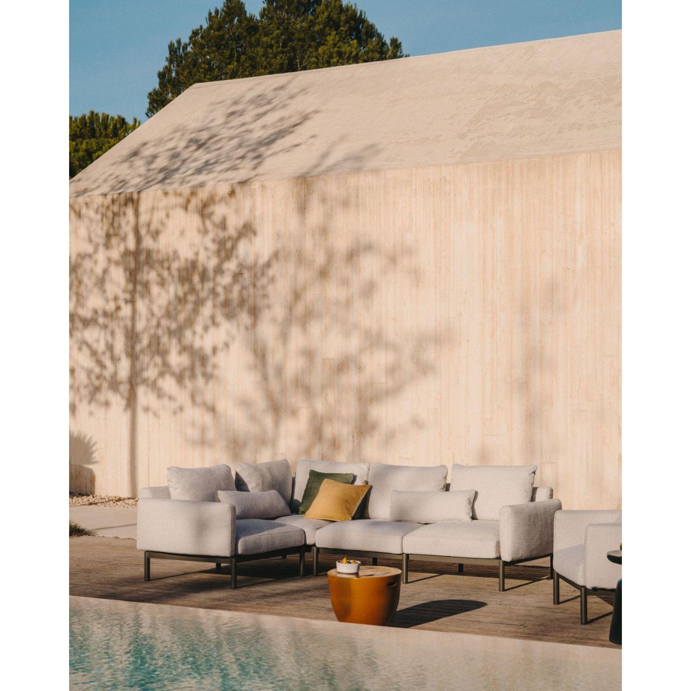 Garten Nierenkissen Sorells beige 75 x 28 cm