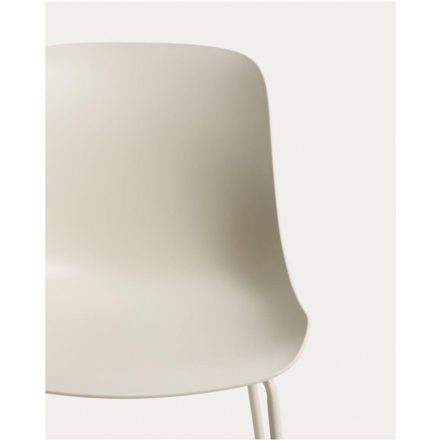 Esszimmerstuhl Altea Kunststoff Stahl beige