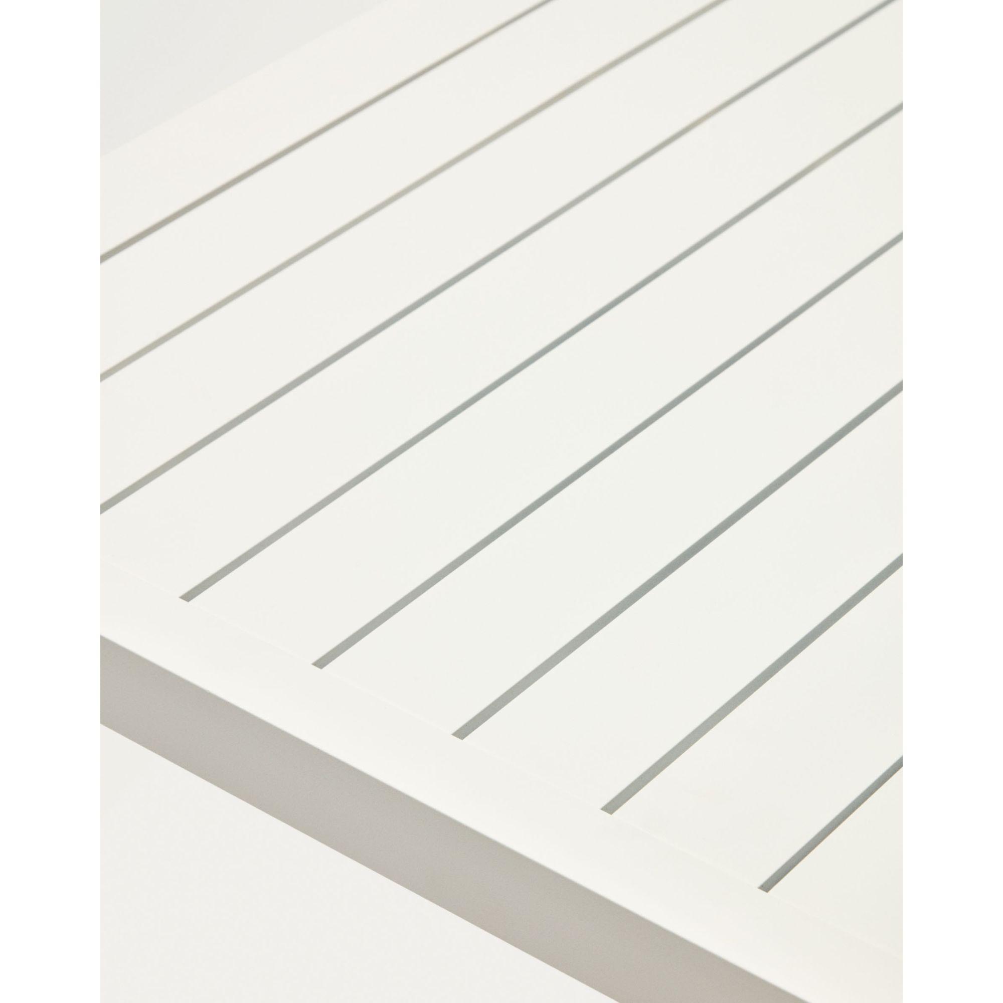 Gartentisch quadratisch Culip Aluminium weiss 77x77