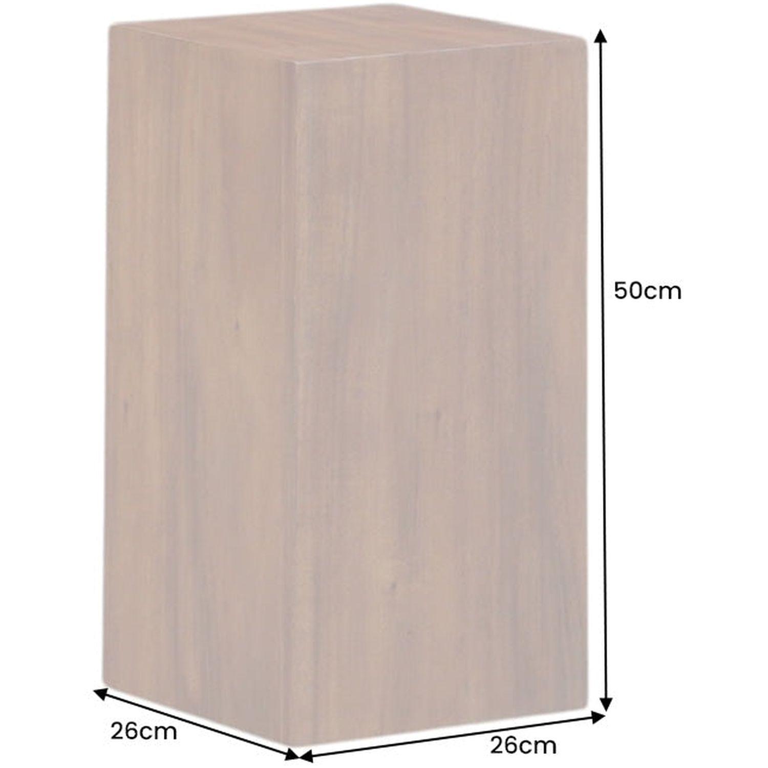 Deko Säule Akazienholz naturbraun H50