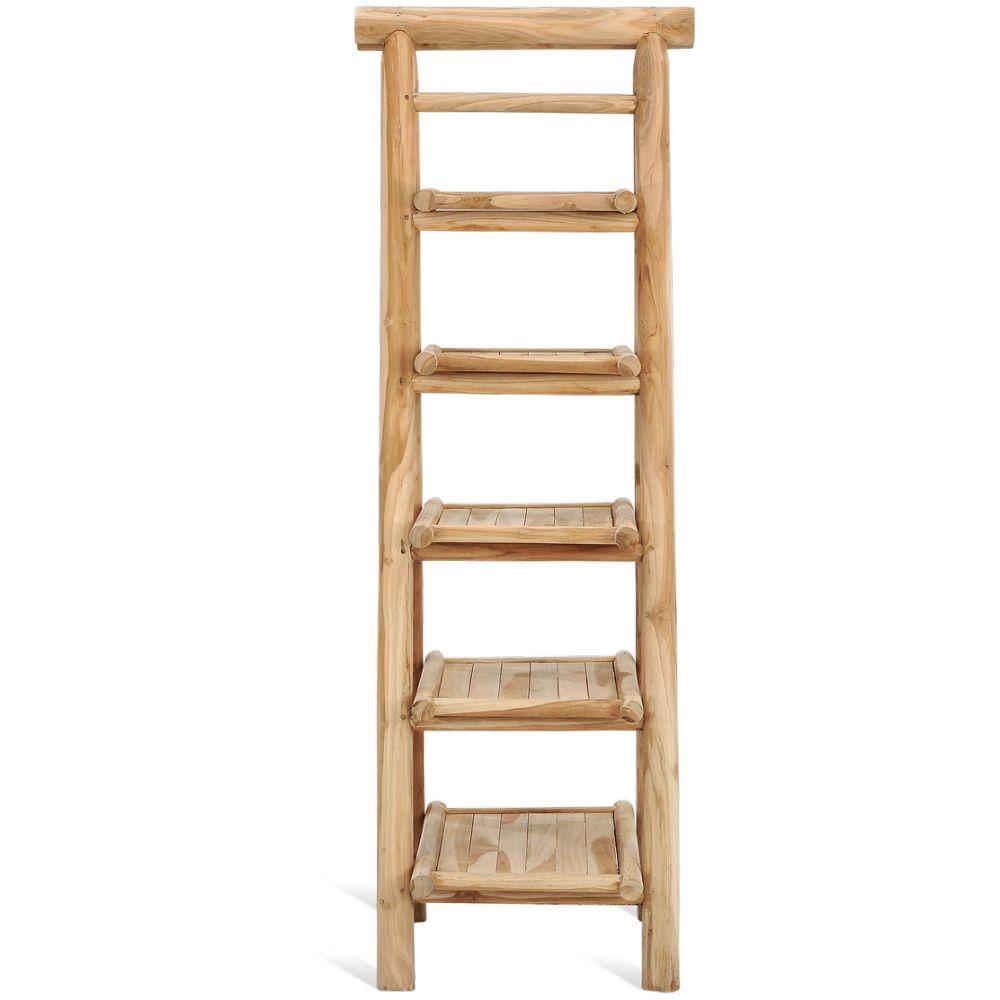 Garten Standregal Teak natur Woody 50x165