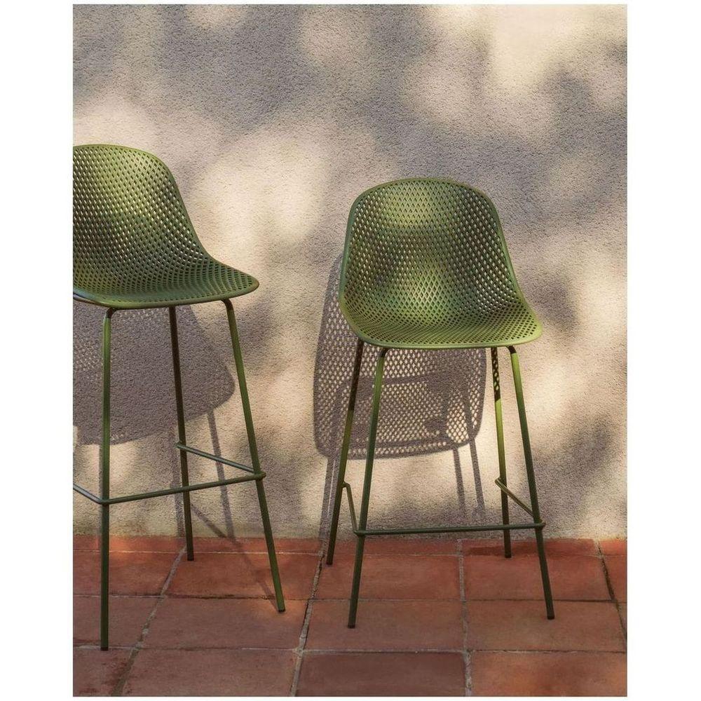 Barhocker Outdoor Garten Quinby Quinby grün Sitzhöhe 75
