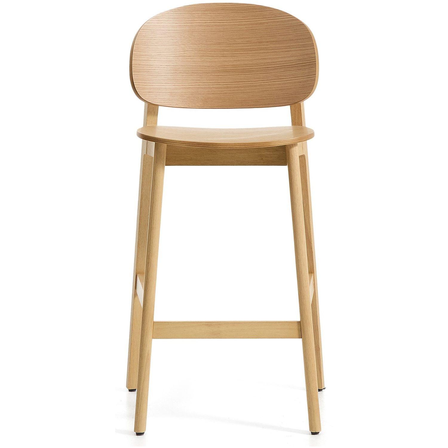 Barhocker Ludara aus Eichenfurnier 65 cm