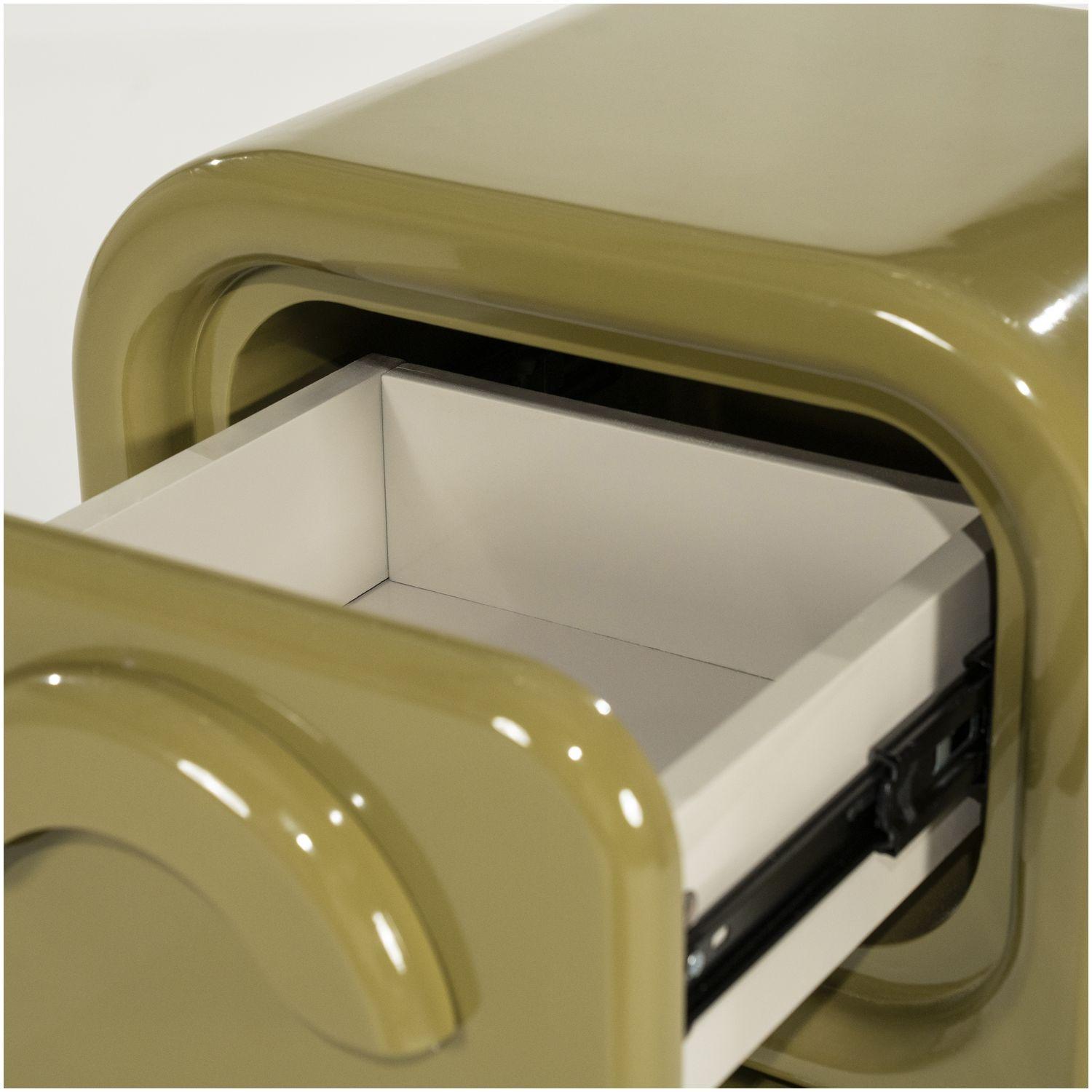 Beistellkommode Retro Glossy MDF hochglanz grün 40x58