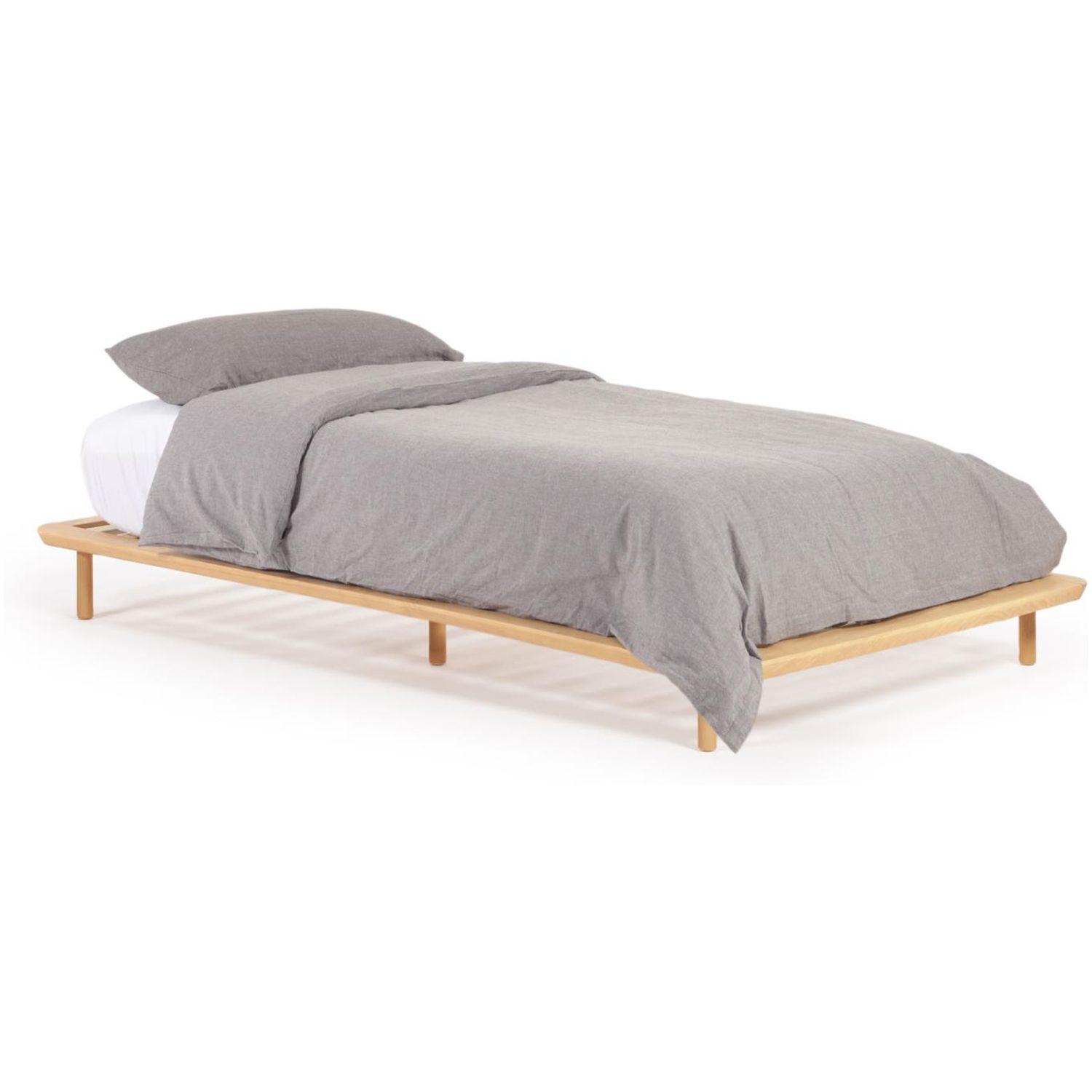 Bett Anielle aus massivem Eschenholz - Grösse: 90x200