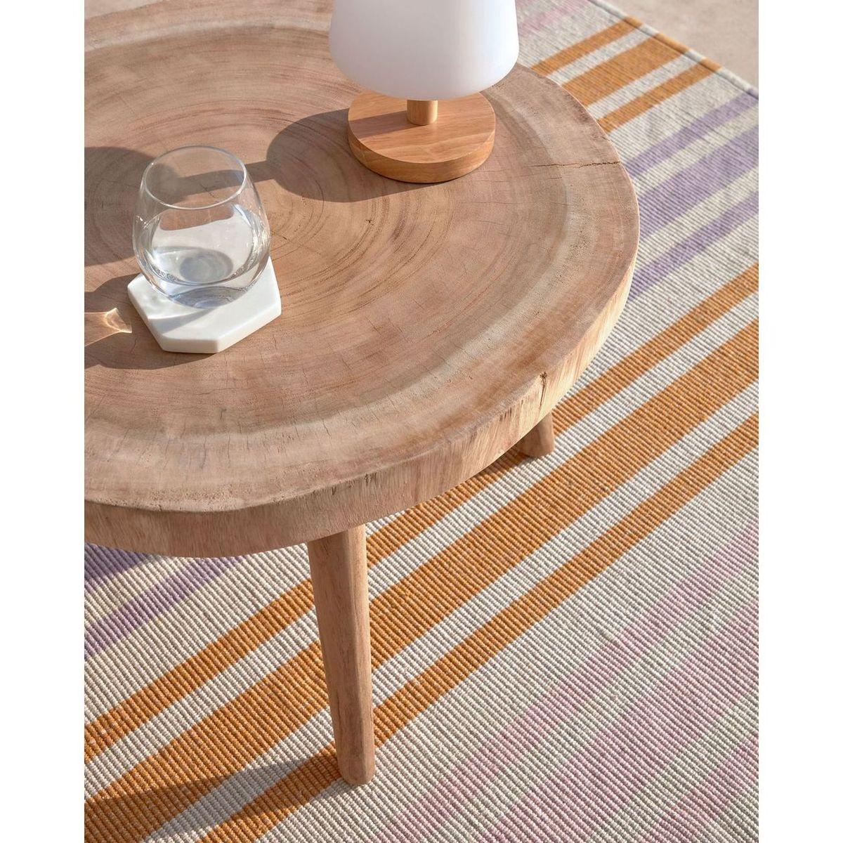 Couchtisch Baumstamm Mungurholz natur 65x65