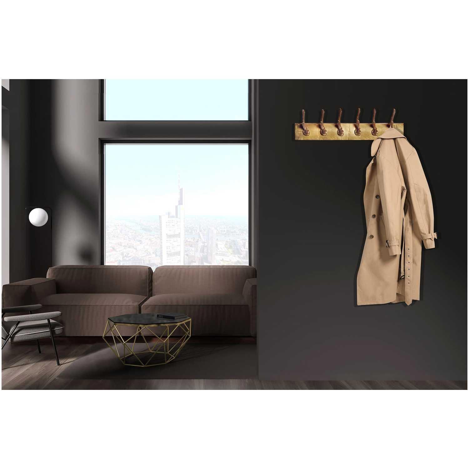 Garderobenleiste Deer Aluminium gold 50