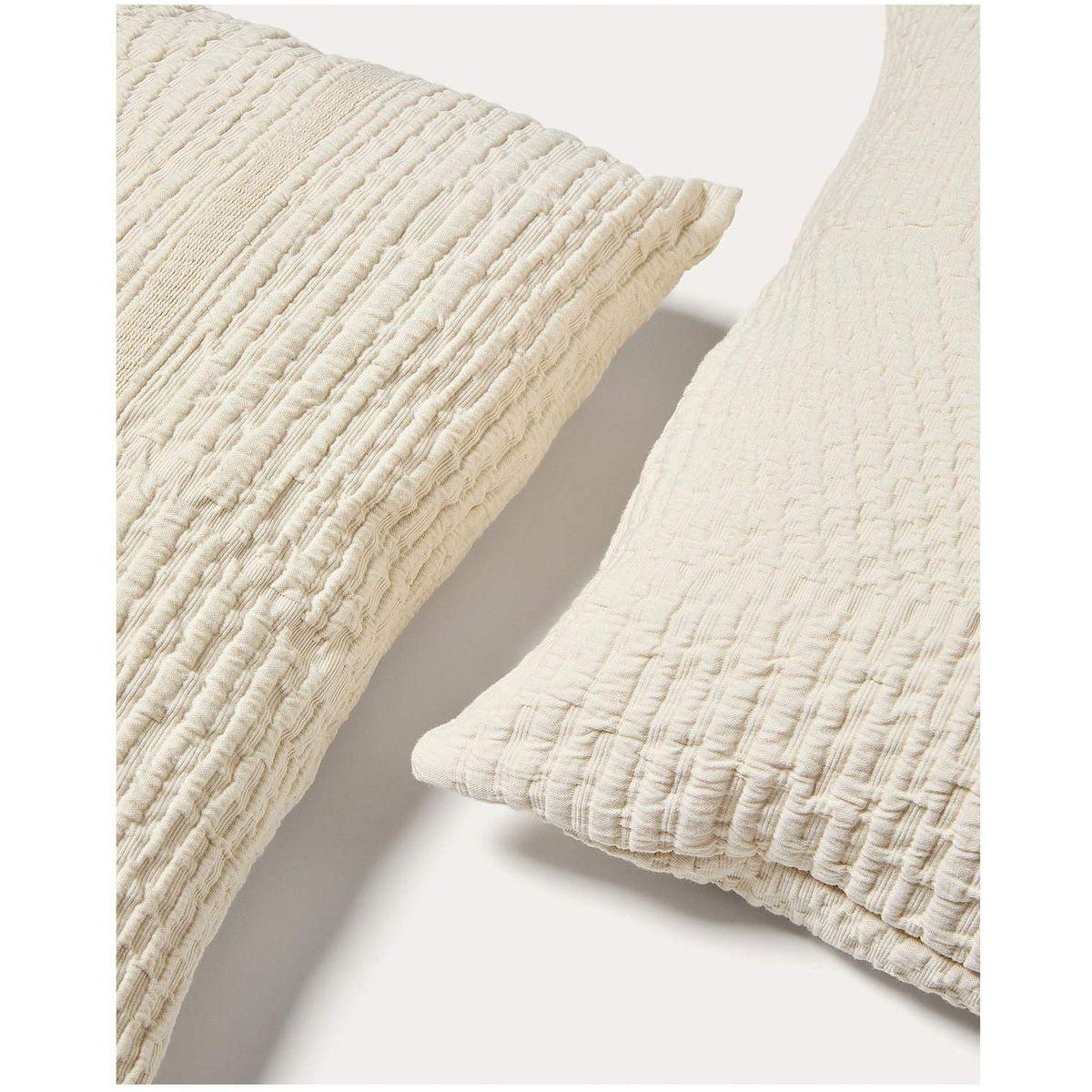 Set Raylo mit 2 Kissenbezügen 100% Baumwolle mit Struktur und Streifen 50x50