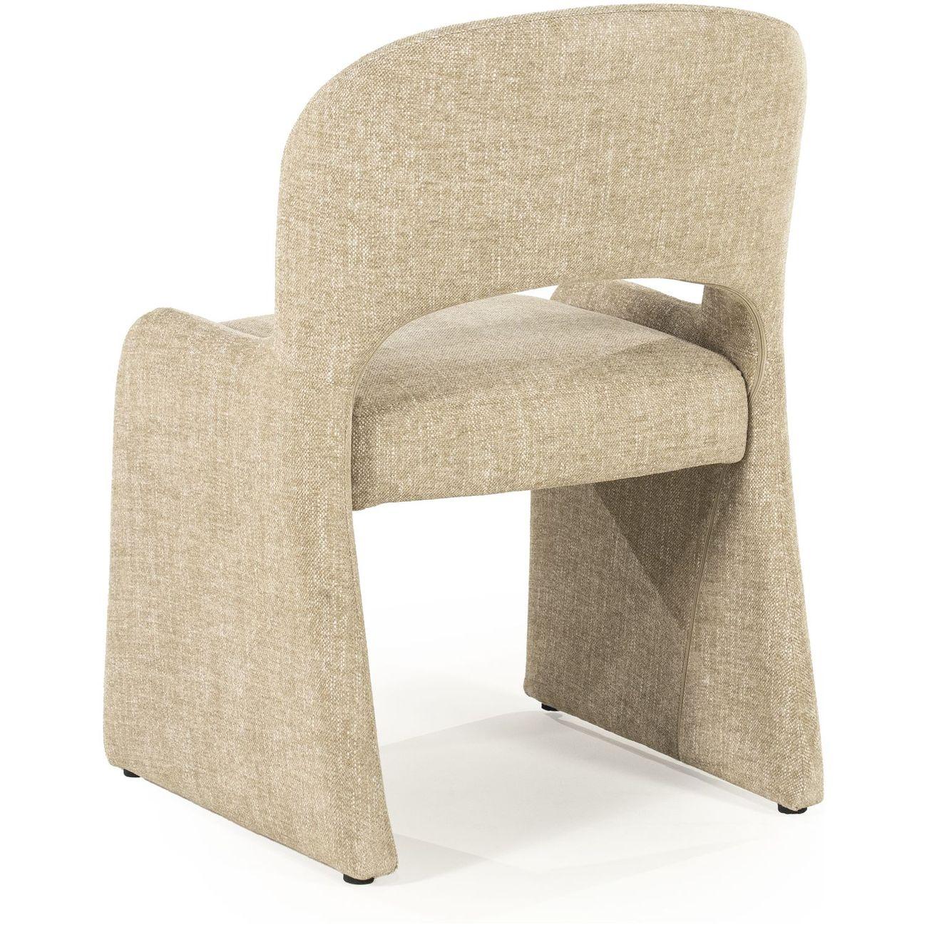 Design Polsterstuhl Serene Stoff taupe