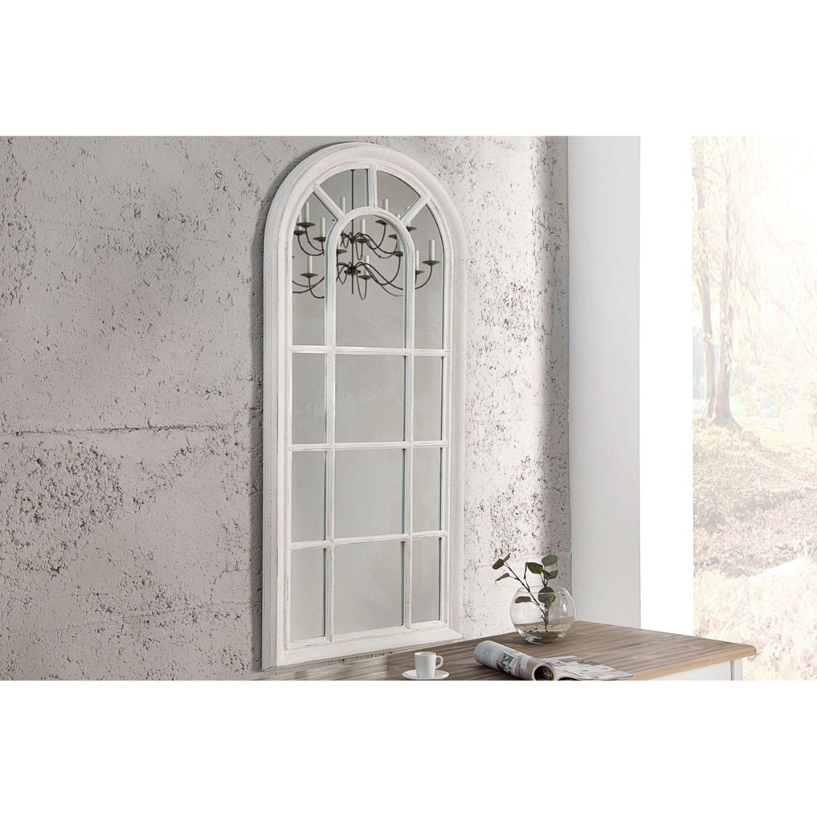 Wandspiegel Standspiegel Fenster Castle 140x60 Shabby Chic weiss
