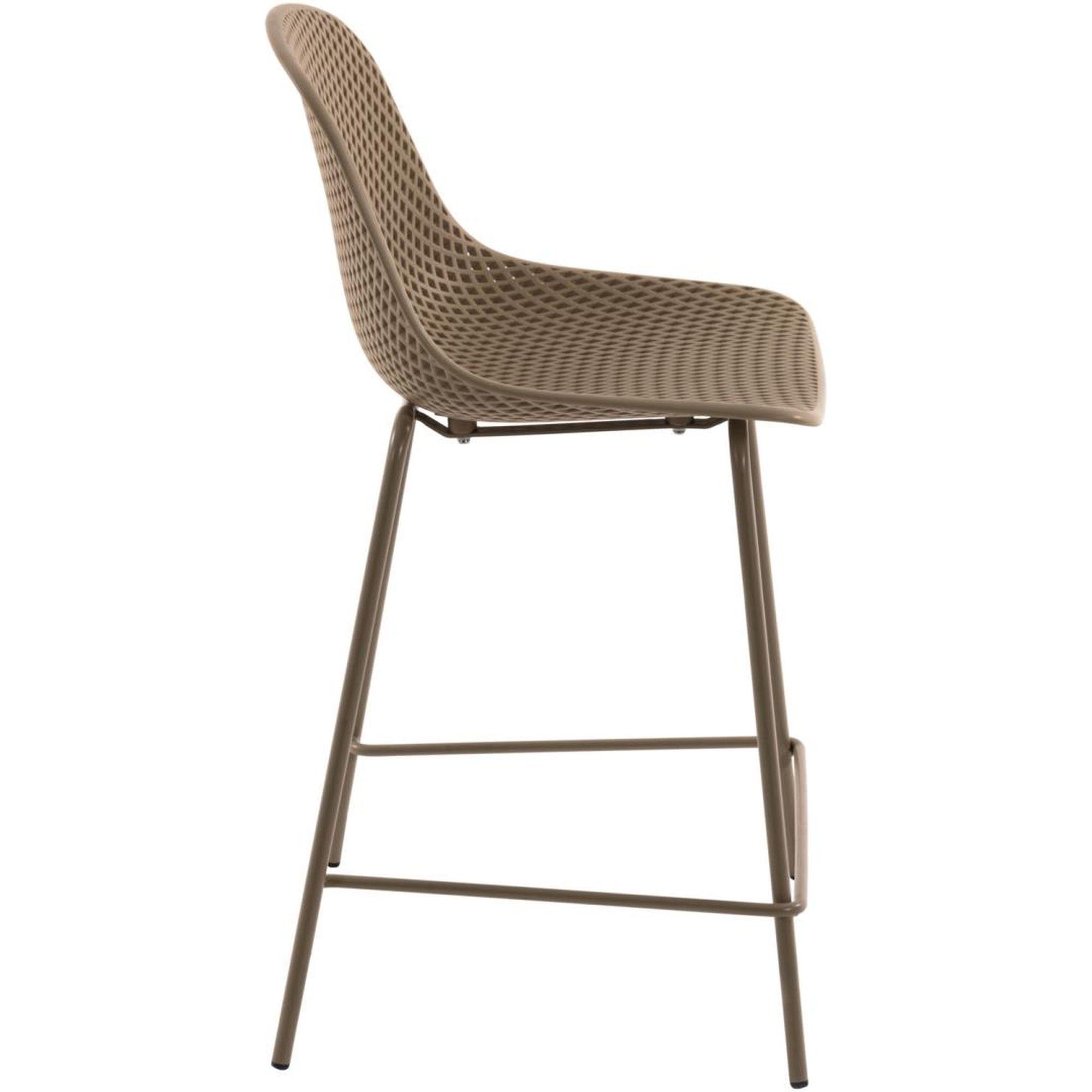 Barhocker Outdoor Garten Quinby Quinby beige Sitzhöhe 75