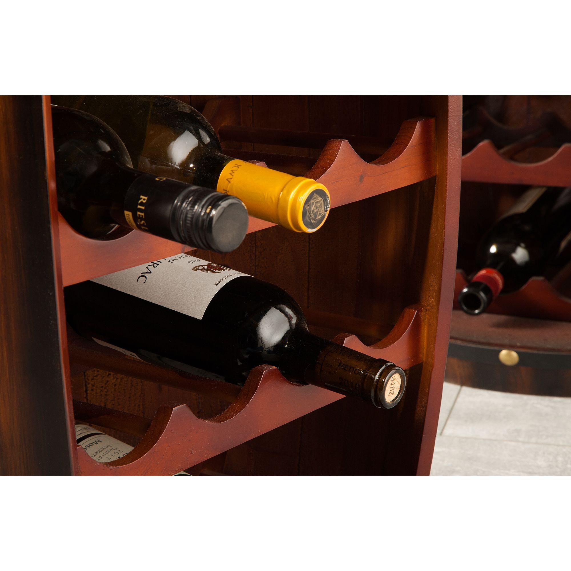Weinfass Weinregal Winery 60cm coffee
