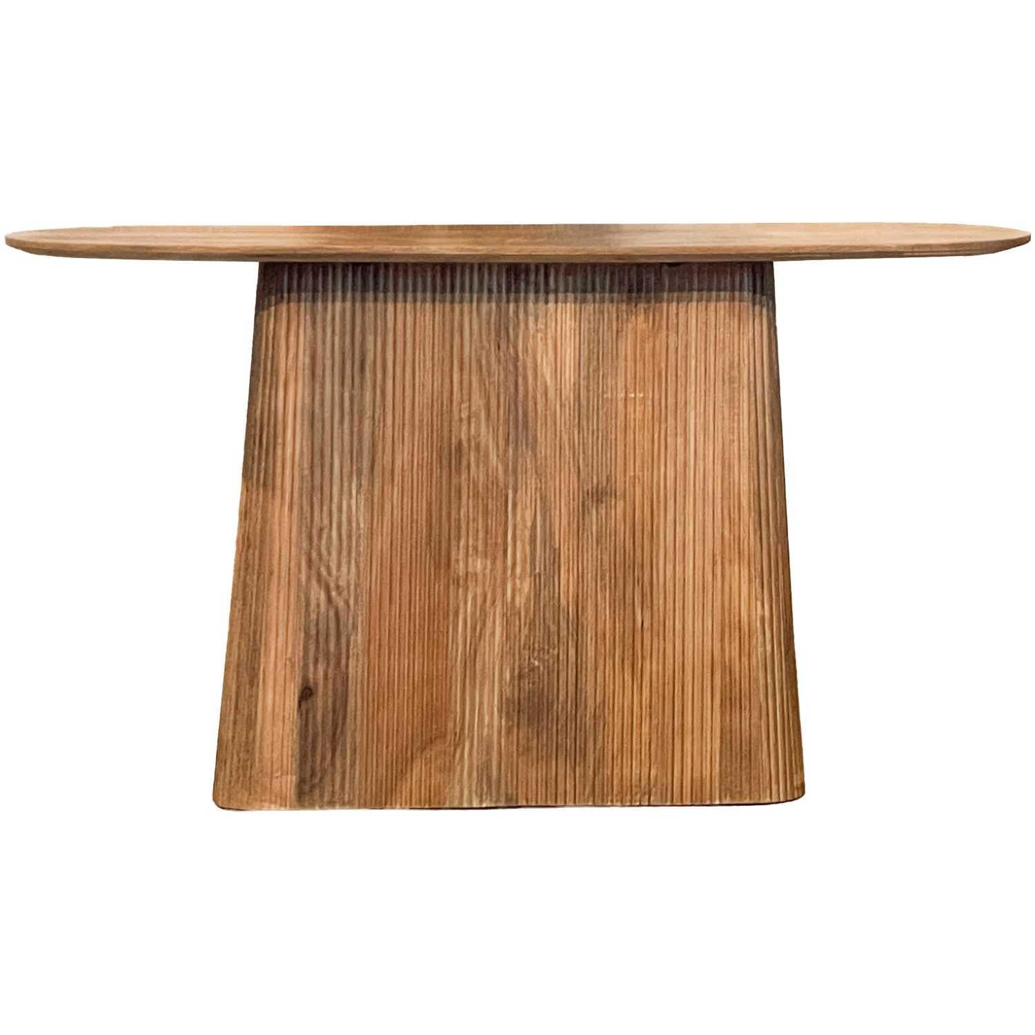 Konsole abgerundet El Paso Mangoholz vintage braun 140