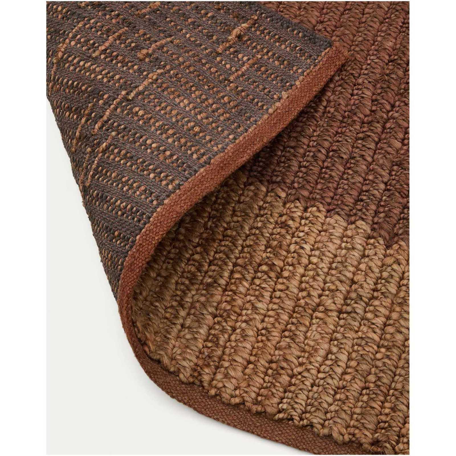 Juteteppich Mandi terracottafarben 200x300