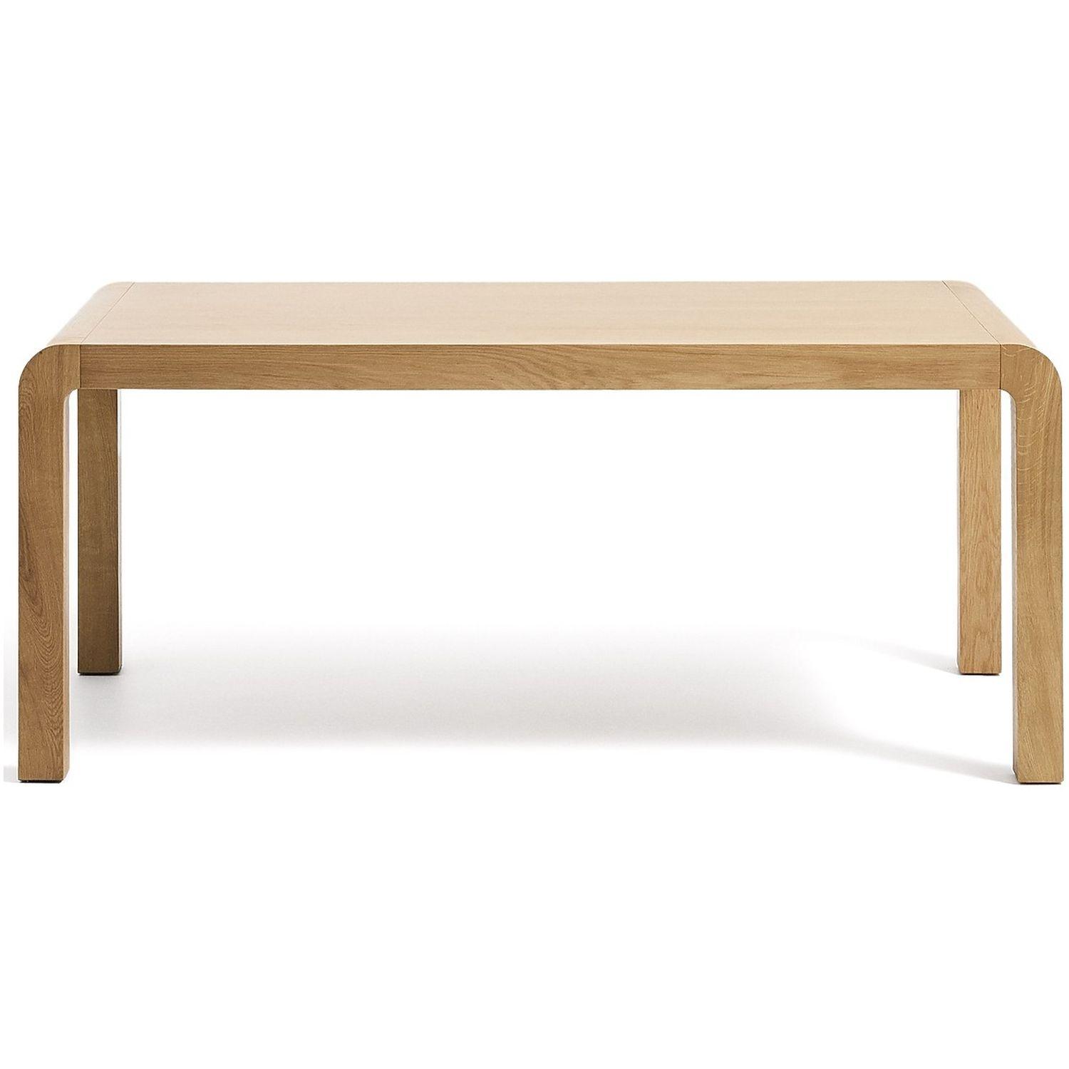 Esstisch Ausziehtisch Erisia aus massivem Eichenholz mit Naturton-Finish FSC 100% - Auswahl: 180-230x90