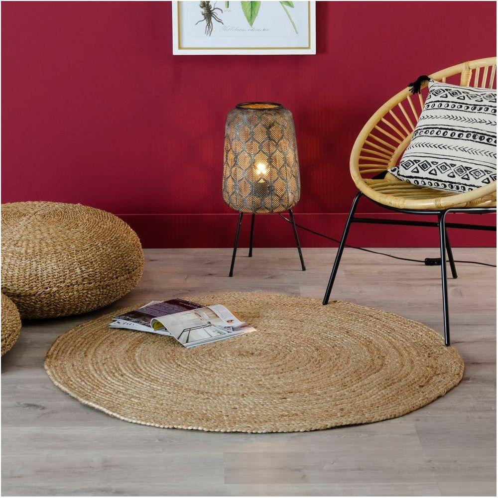 Teppich Jute natur rund 180x180