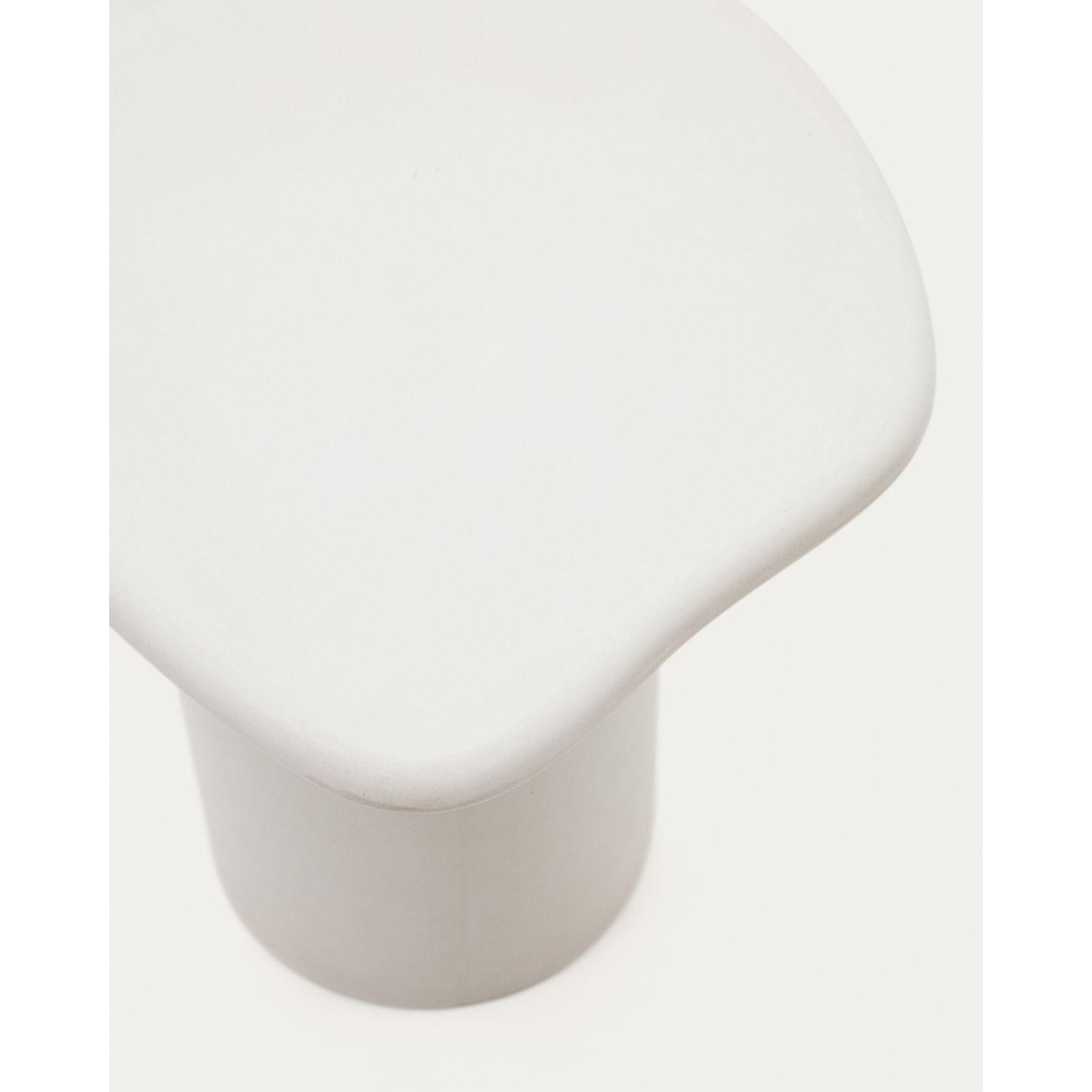 Beistelltisch Macarella Zement weiss 48x47