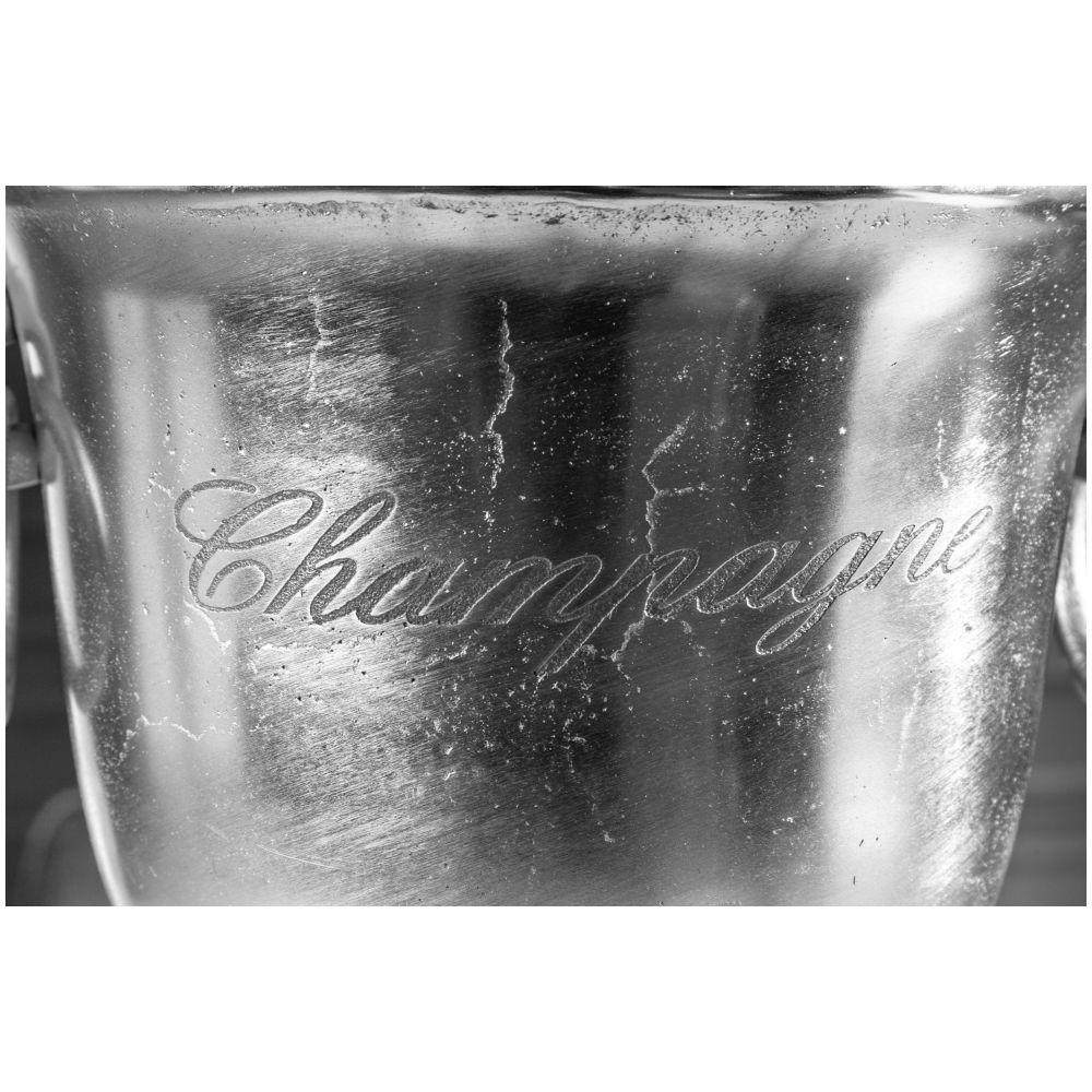 Champagner-Kühler Weinkühler 40cm Aluminium silber