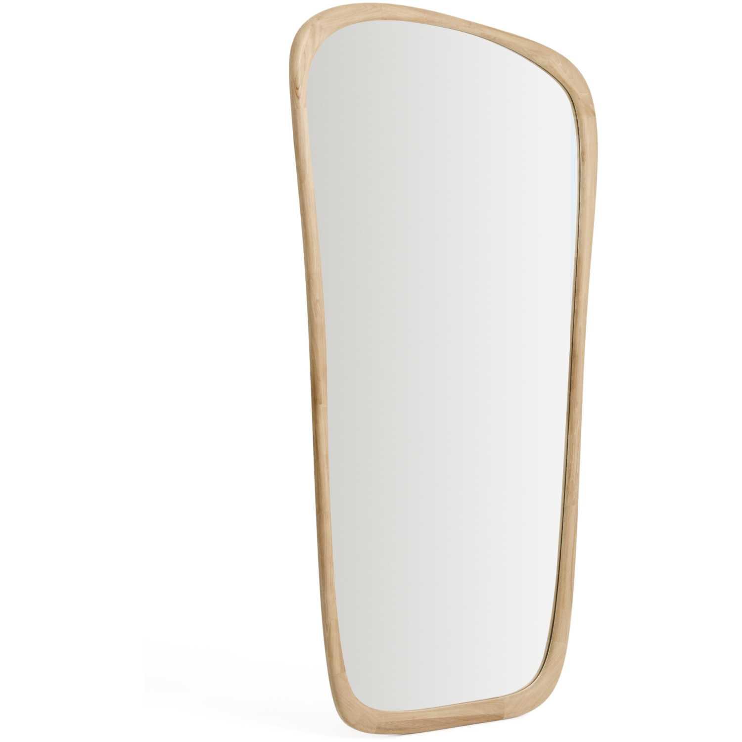 Wandspiegel Alura organisch Teakholz natur 94x192 FSC 100%