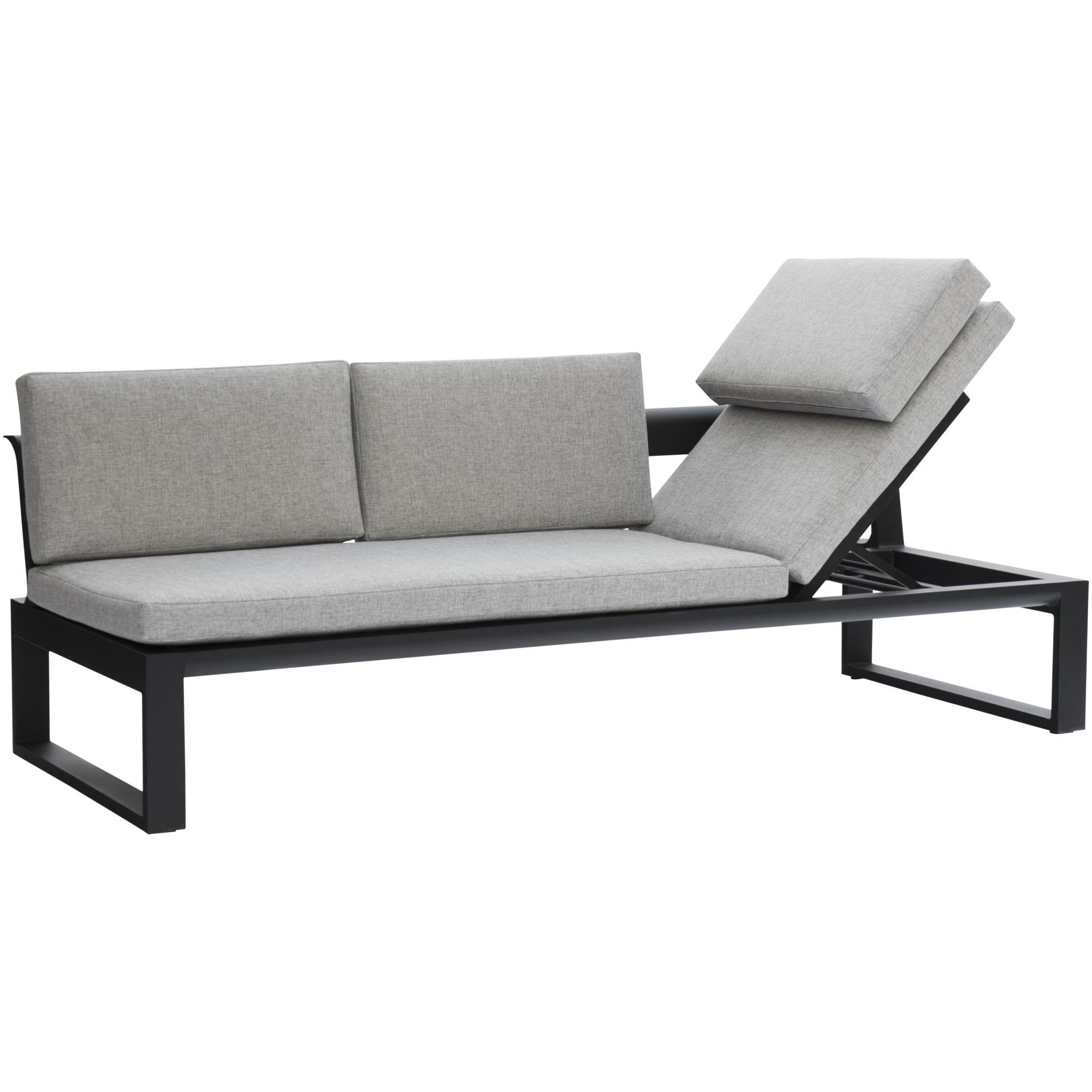 Gartensofa mit Funktion Miami Aluminium anthrazit 200