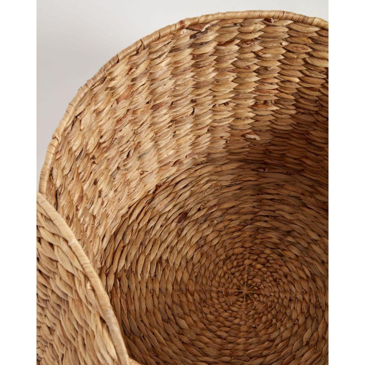 Wäschekorb Yessira Rattan natur 60x60