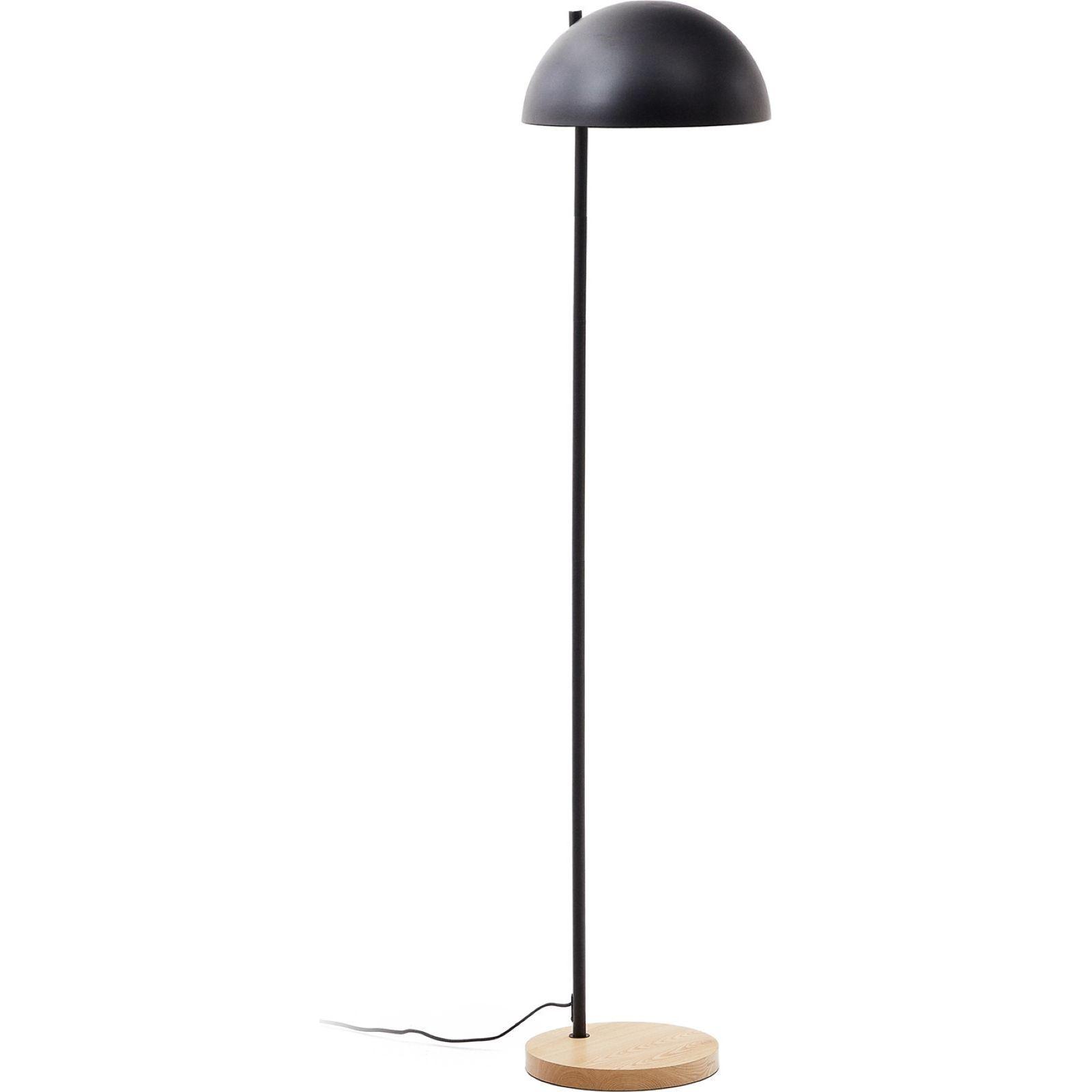 Catlar Stehlampe aus Eschenholz und Metall mit schwarzem Lackfinish