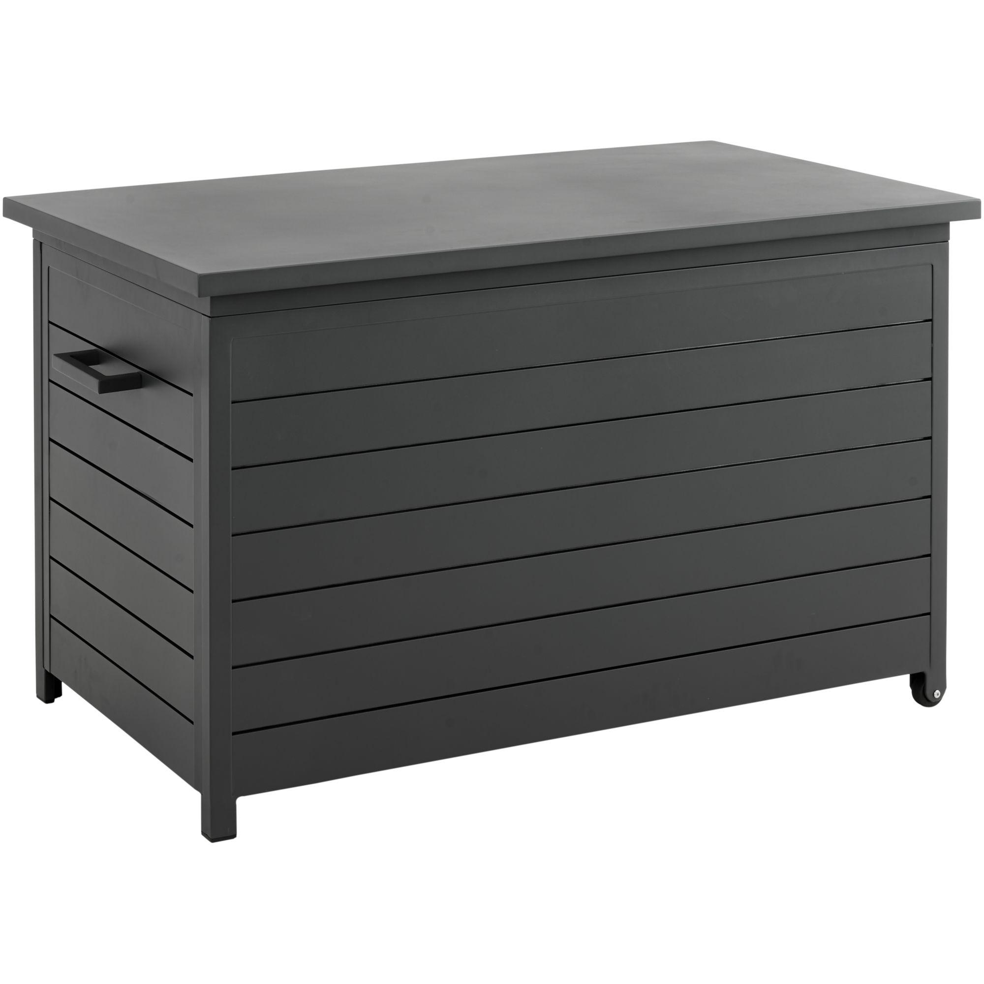 Garten Kissenbox Storage Aluminium anthrazit 135x68x81