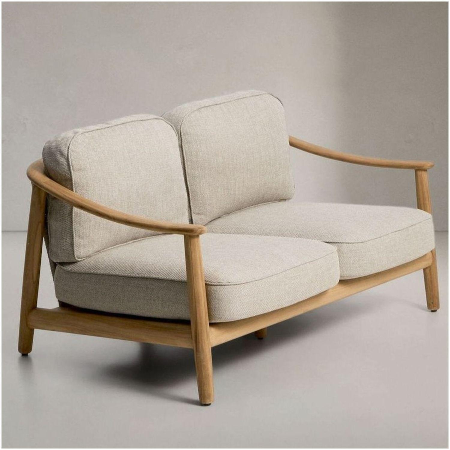 Gartensofa 2-Sitzer Outdoor Elunda Teakholz massiv 149 FSC 100%